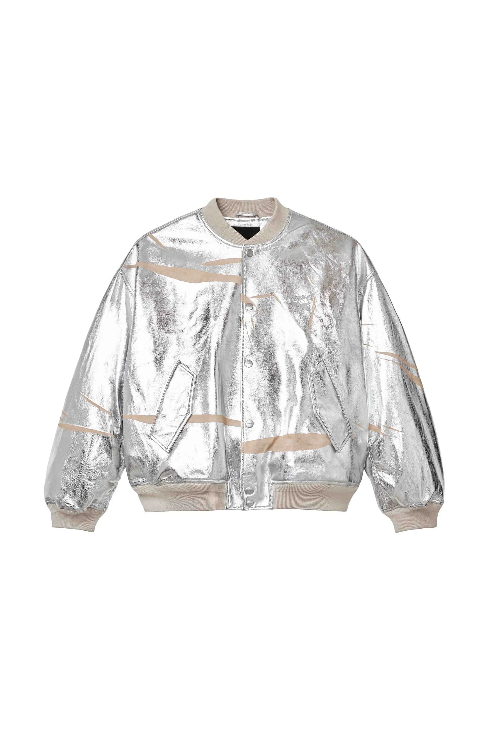 Leather Ovs Bomber Jacket by Purple Brand
