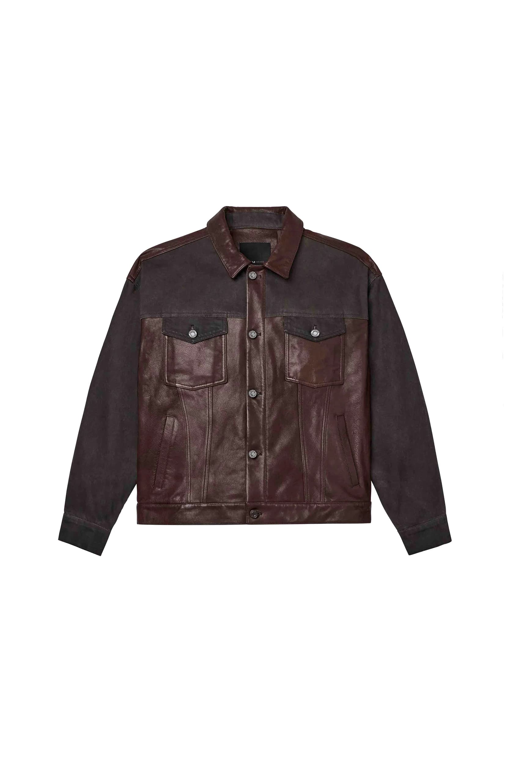 Leather Mix Jacket by Purple Brand