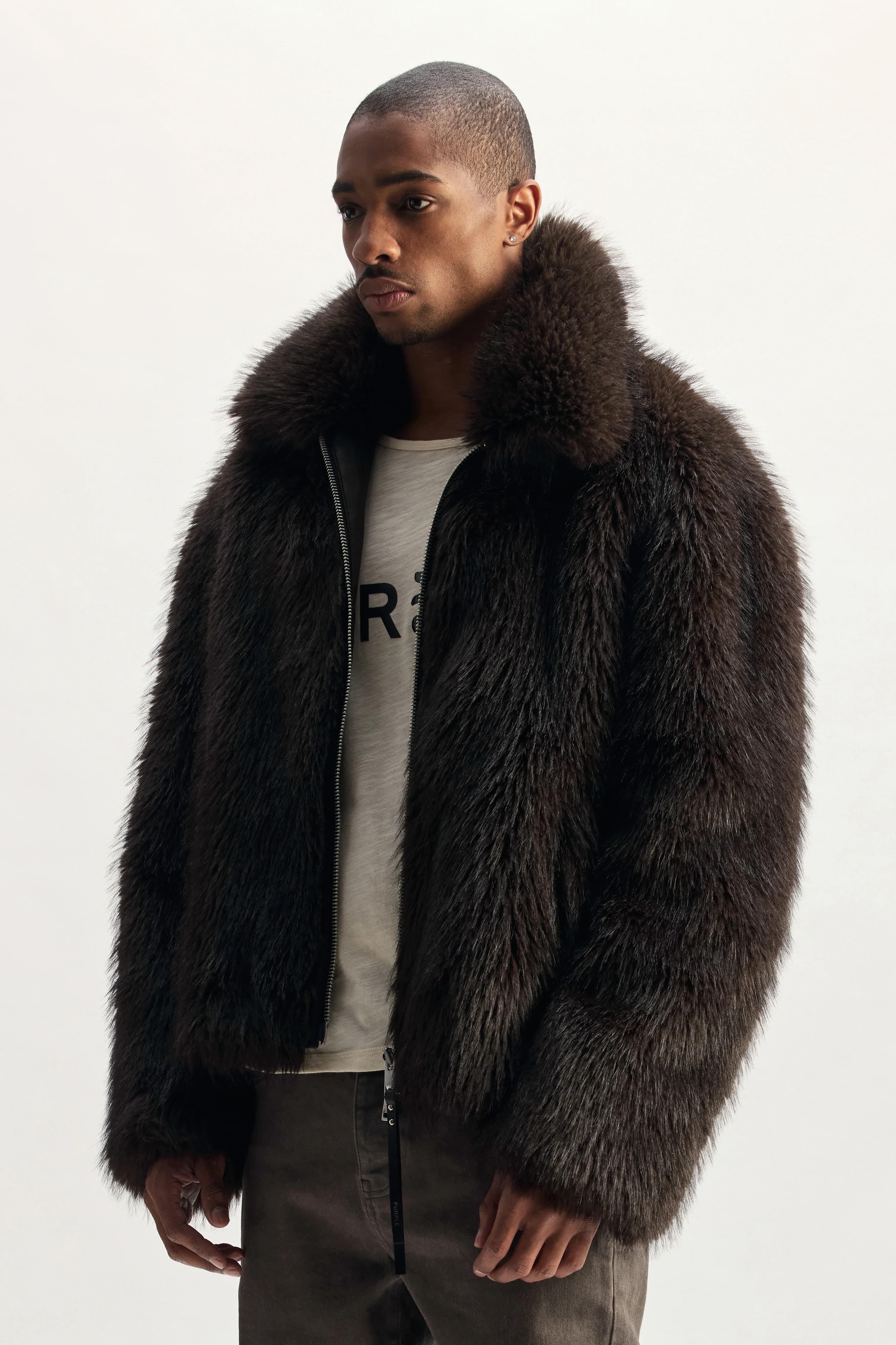 Faux Fur Shawl Jacket 3