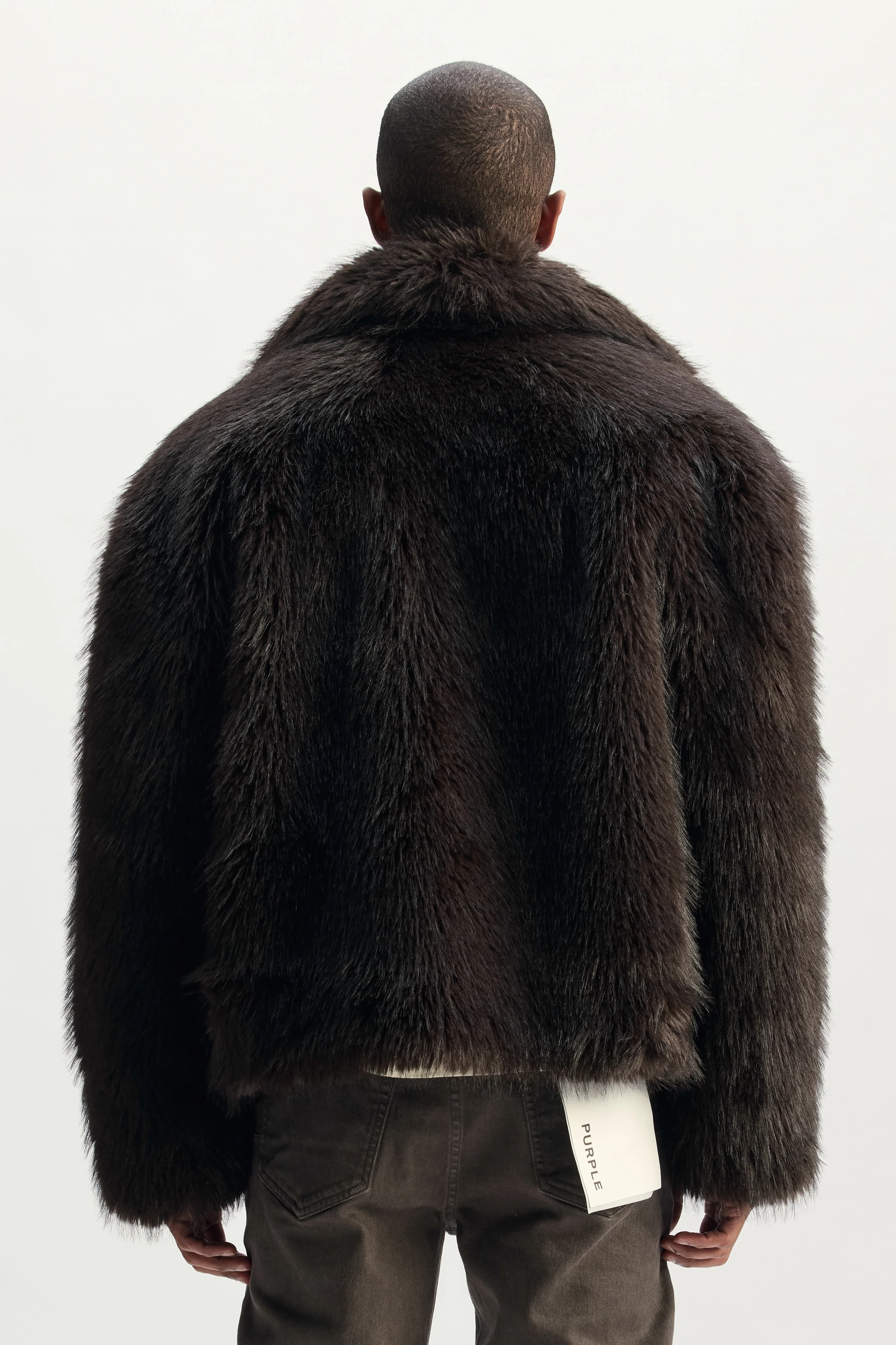 Faux Fur Shawl Jacket 4