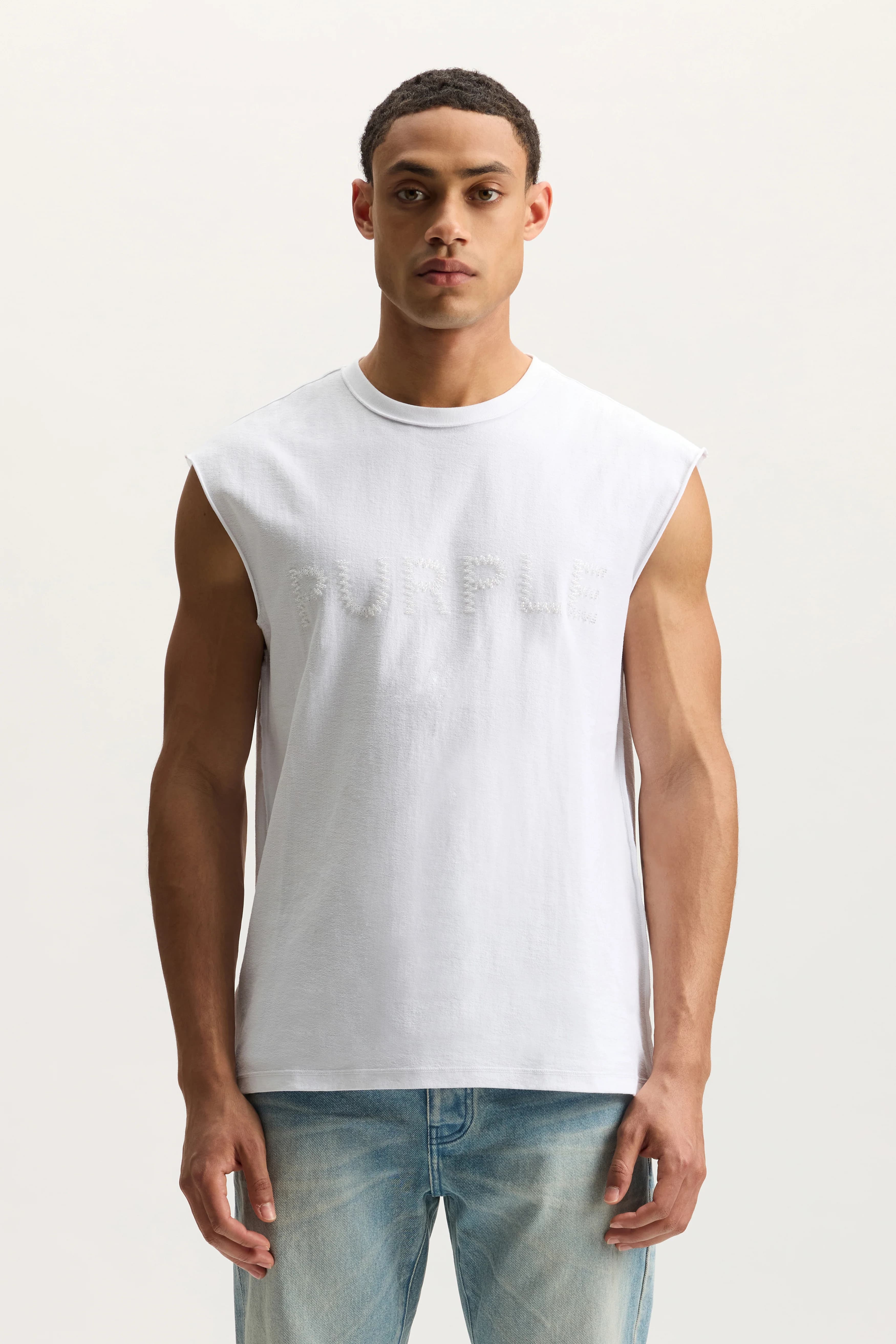 Beaded Wordmark Tank Top 2