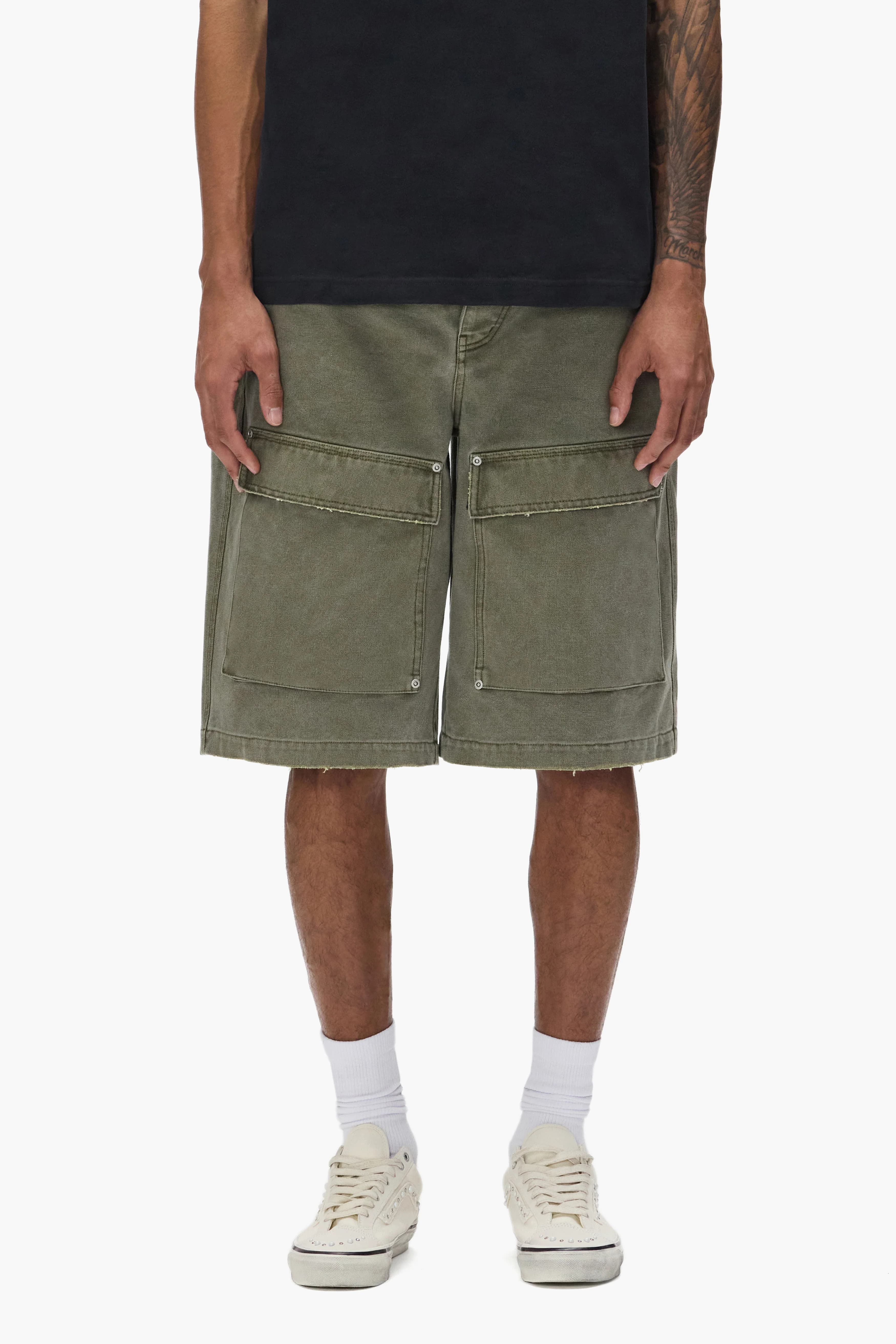 Canvas Cargo Short by Purple Brand