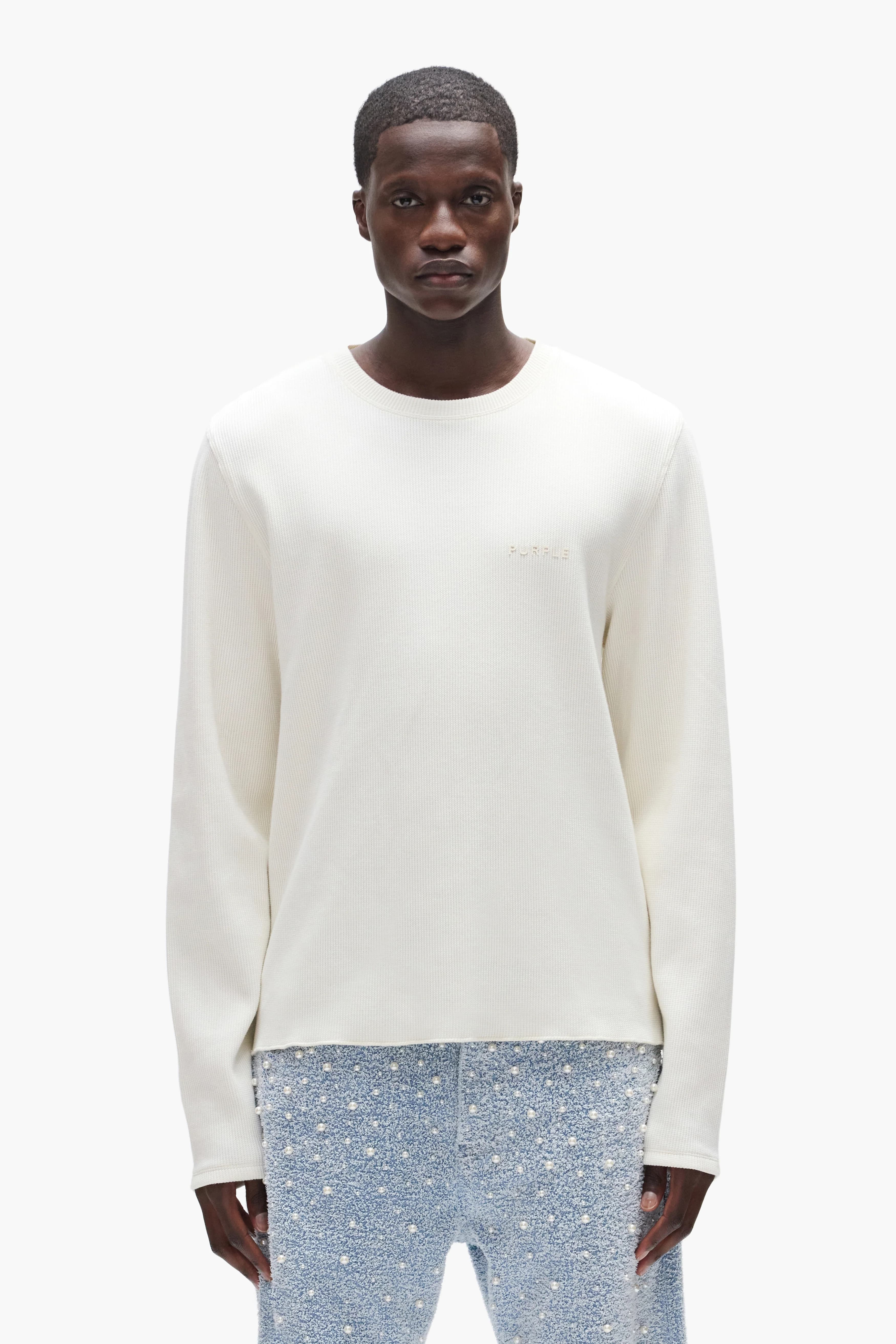 Waffle Long Sleeve by Purple Brand
