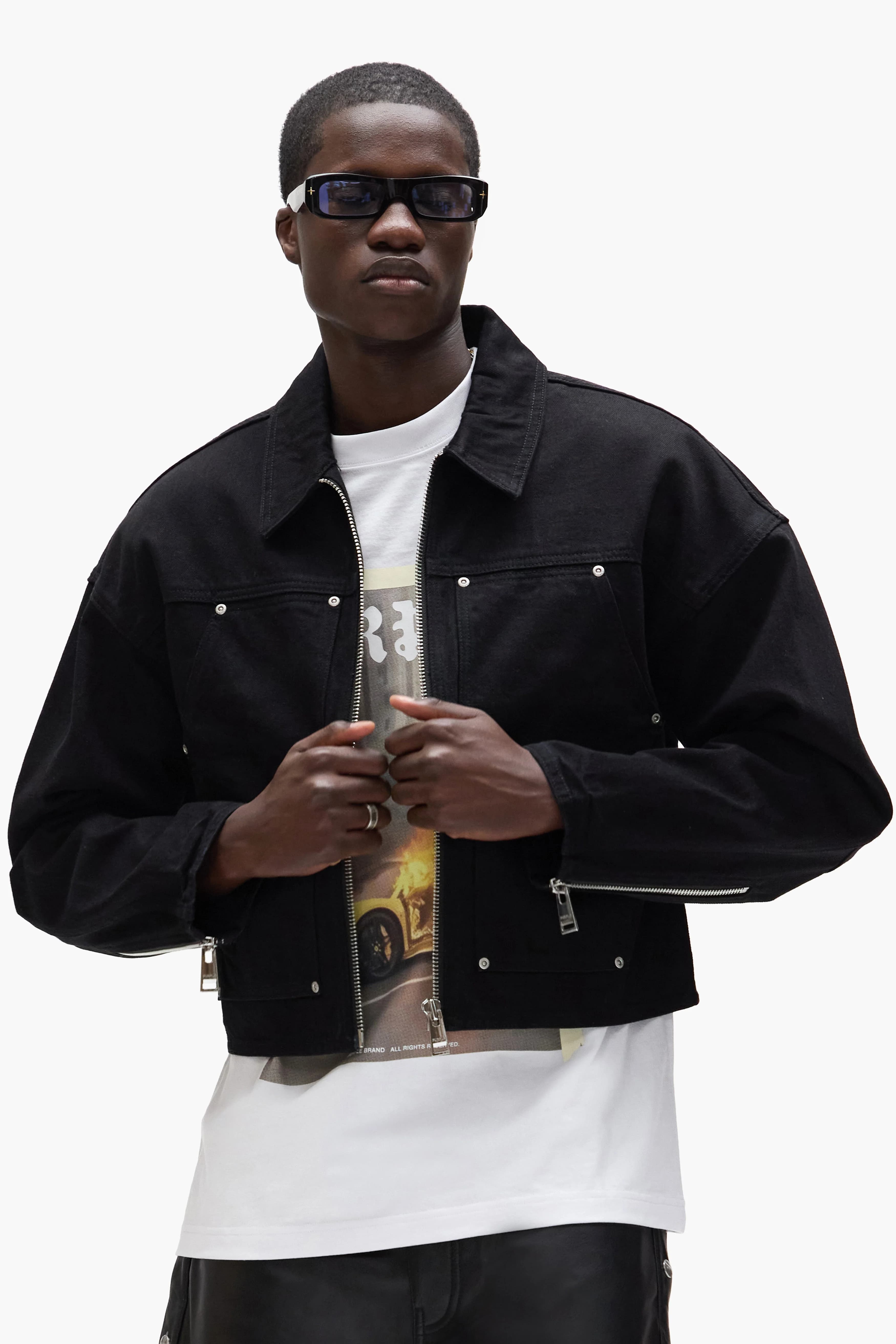 Cropped Carpenter Jacket 4