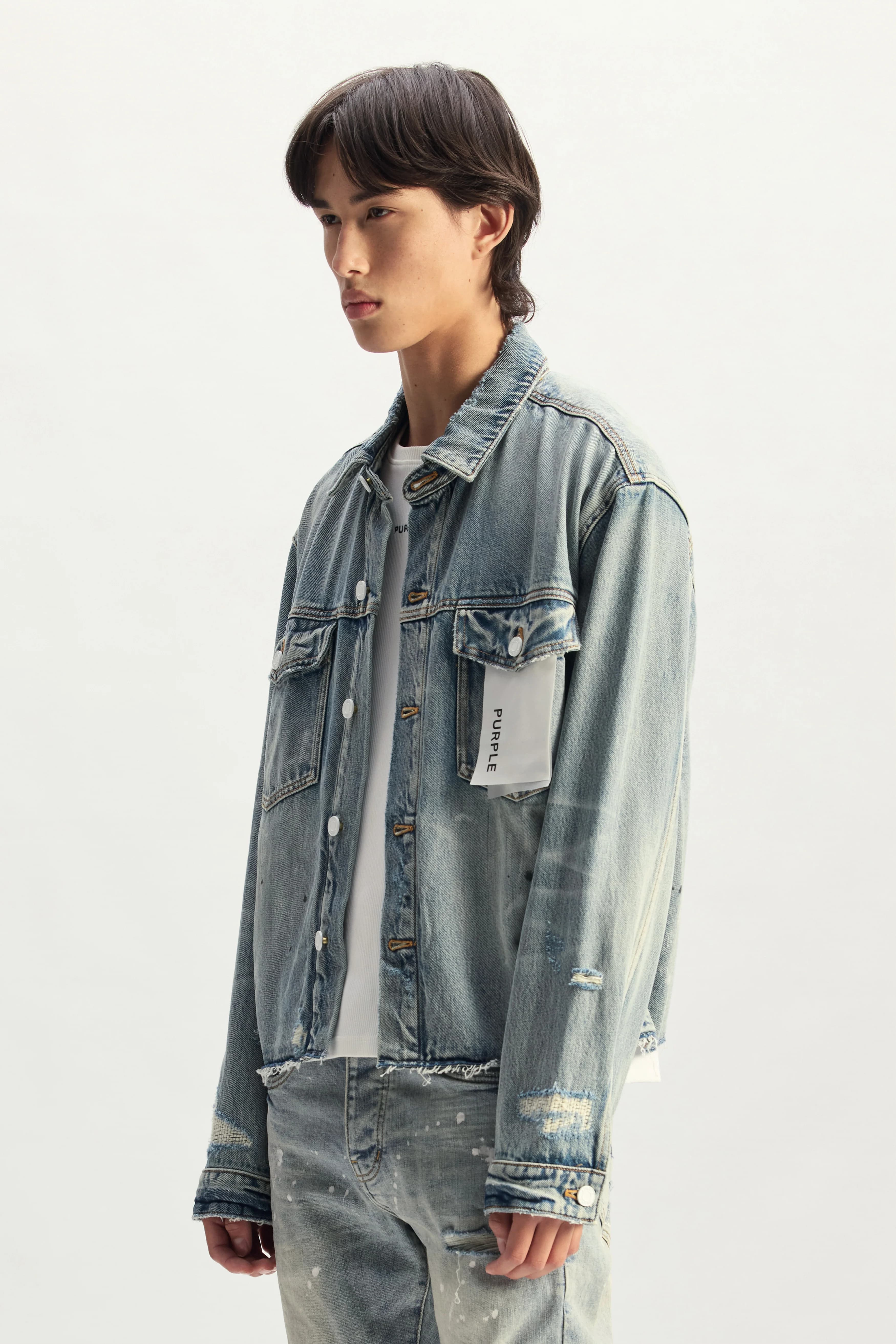 Light Indigo Paint Jacket 2
