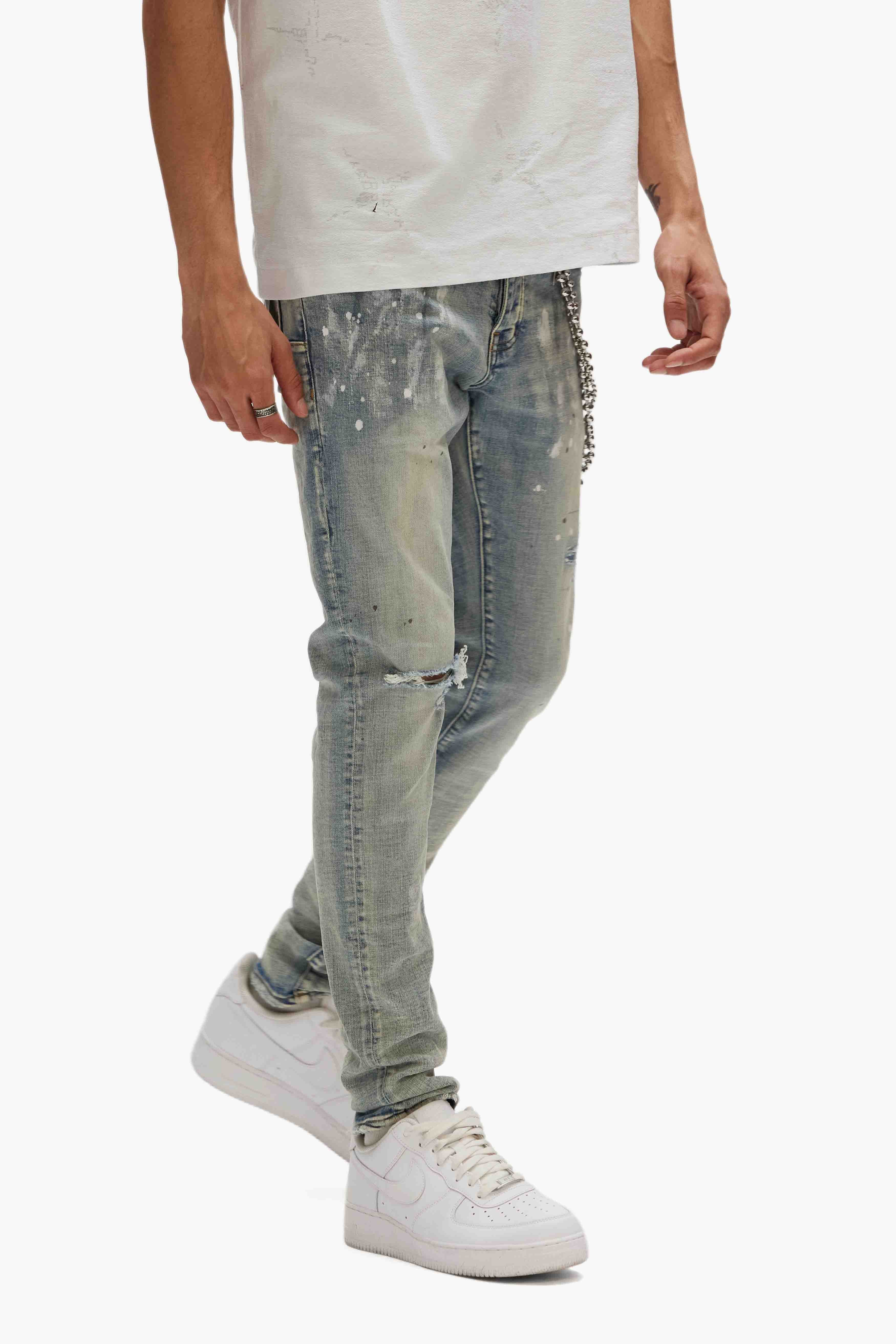 P001 Light Indigo Paint Blowout 4