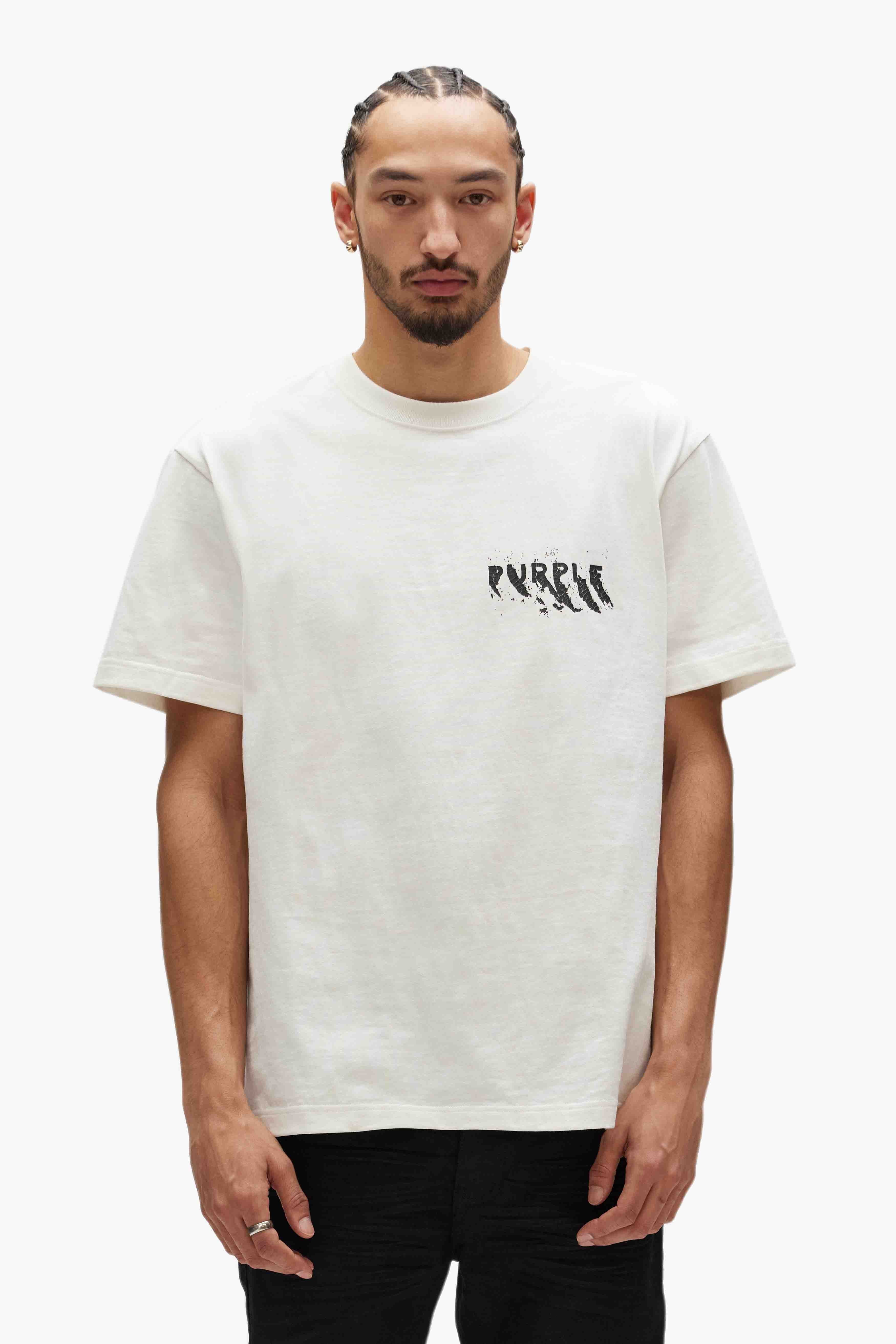 Painted Wordmark Tee by Purple Brand