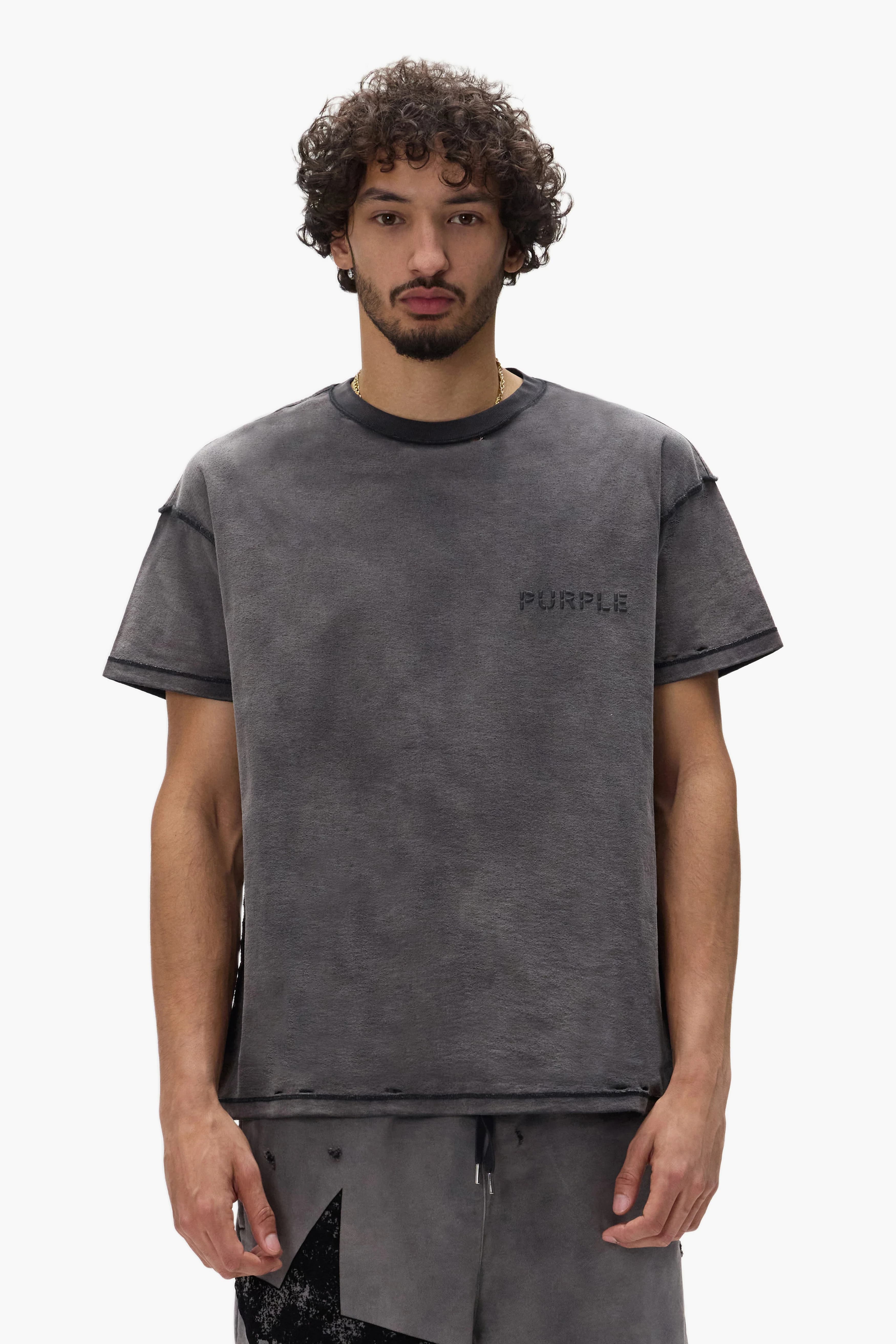 Stencil Wordmark Tee by Purple Brand