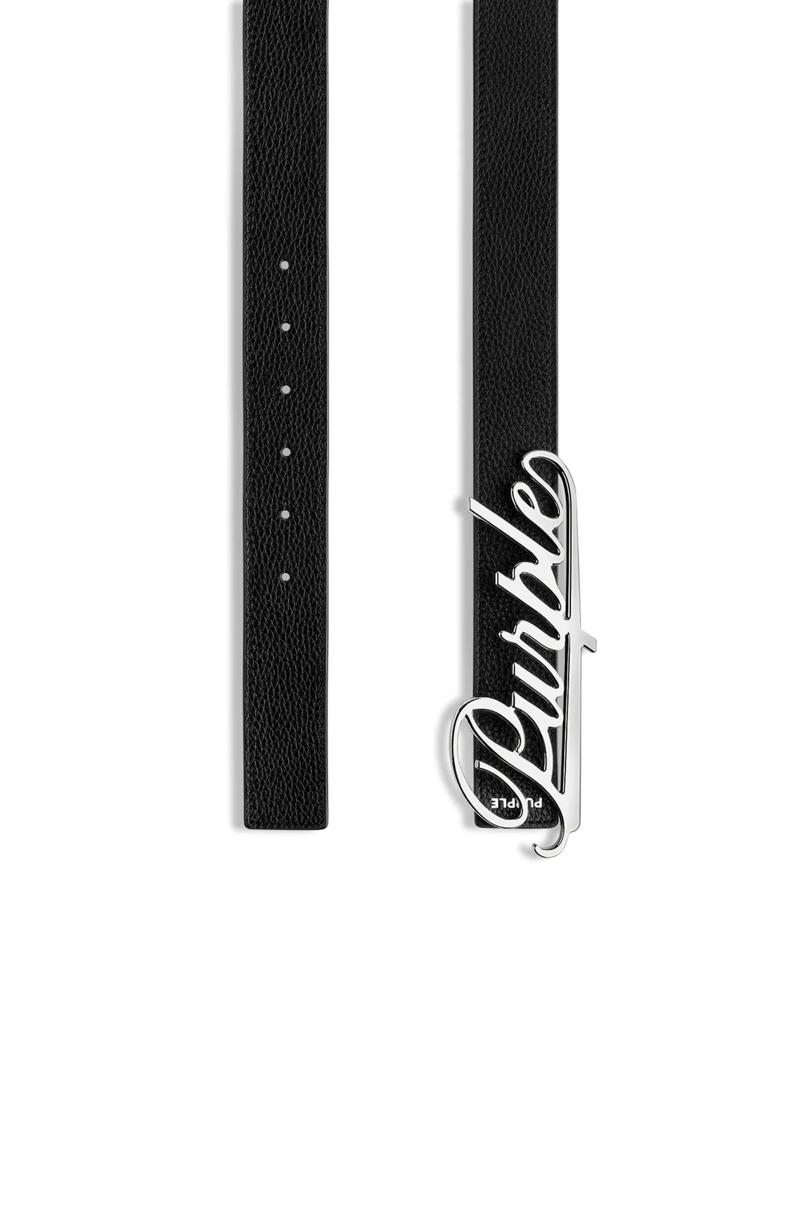 Purple Signature Leather Belt 2