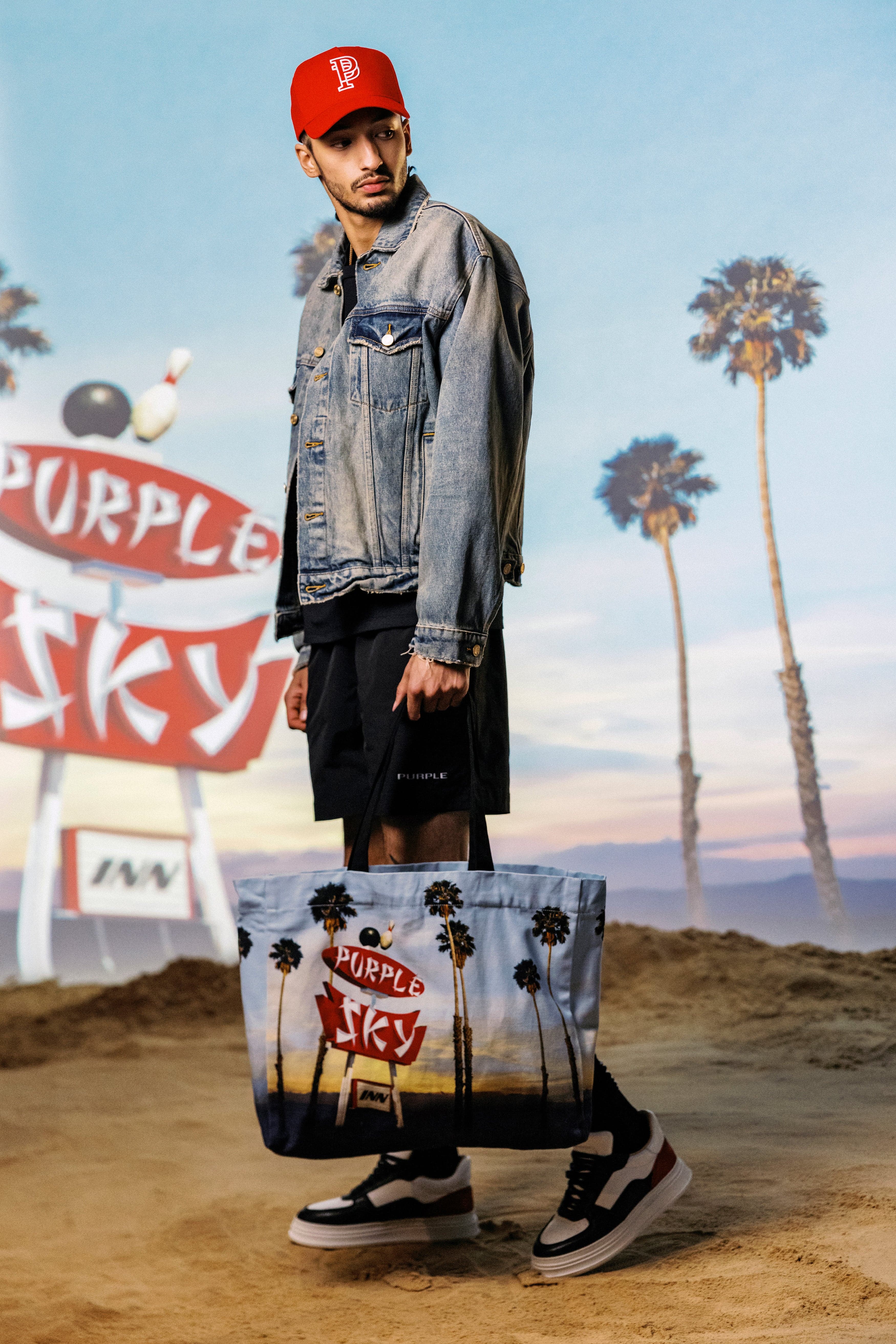 Purple X Blue Sky Bag 2