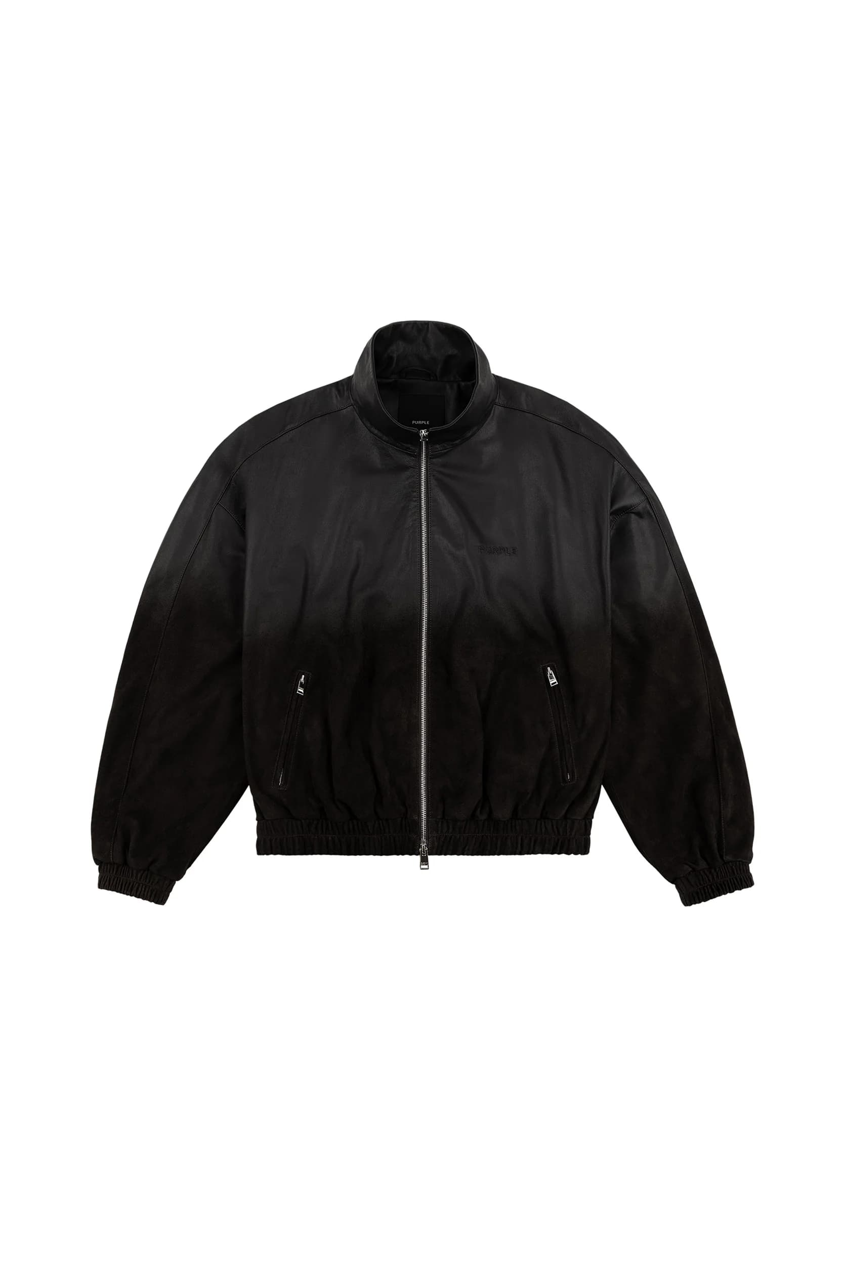 Leather Track Jacket by Purple Brand