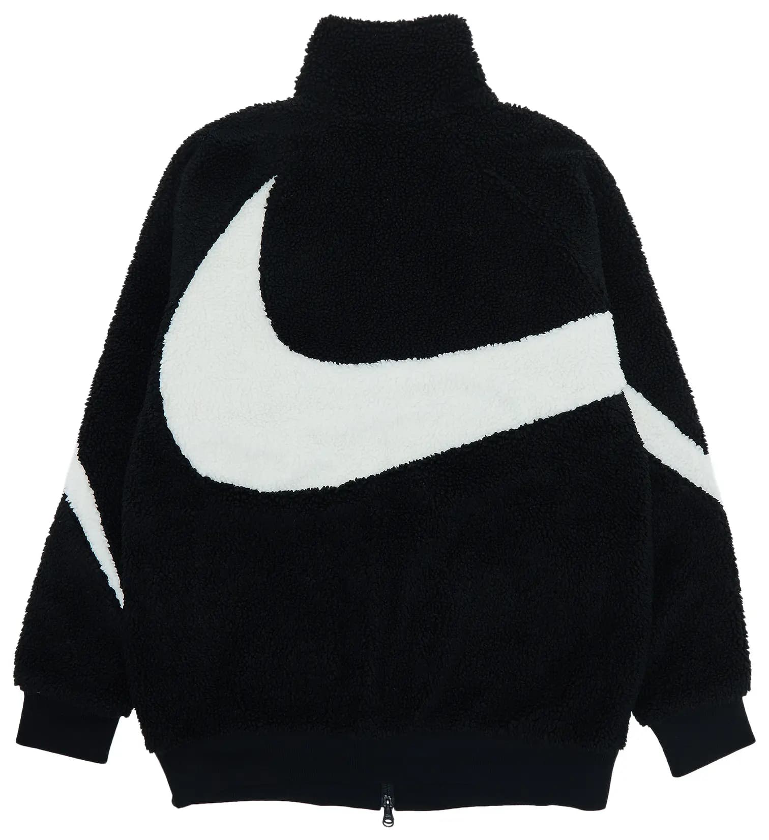 Nike Big Swoosh Reversible Boa Jacket 'Black' 2