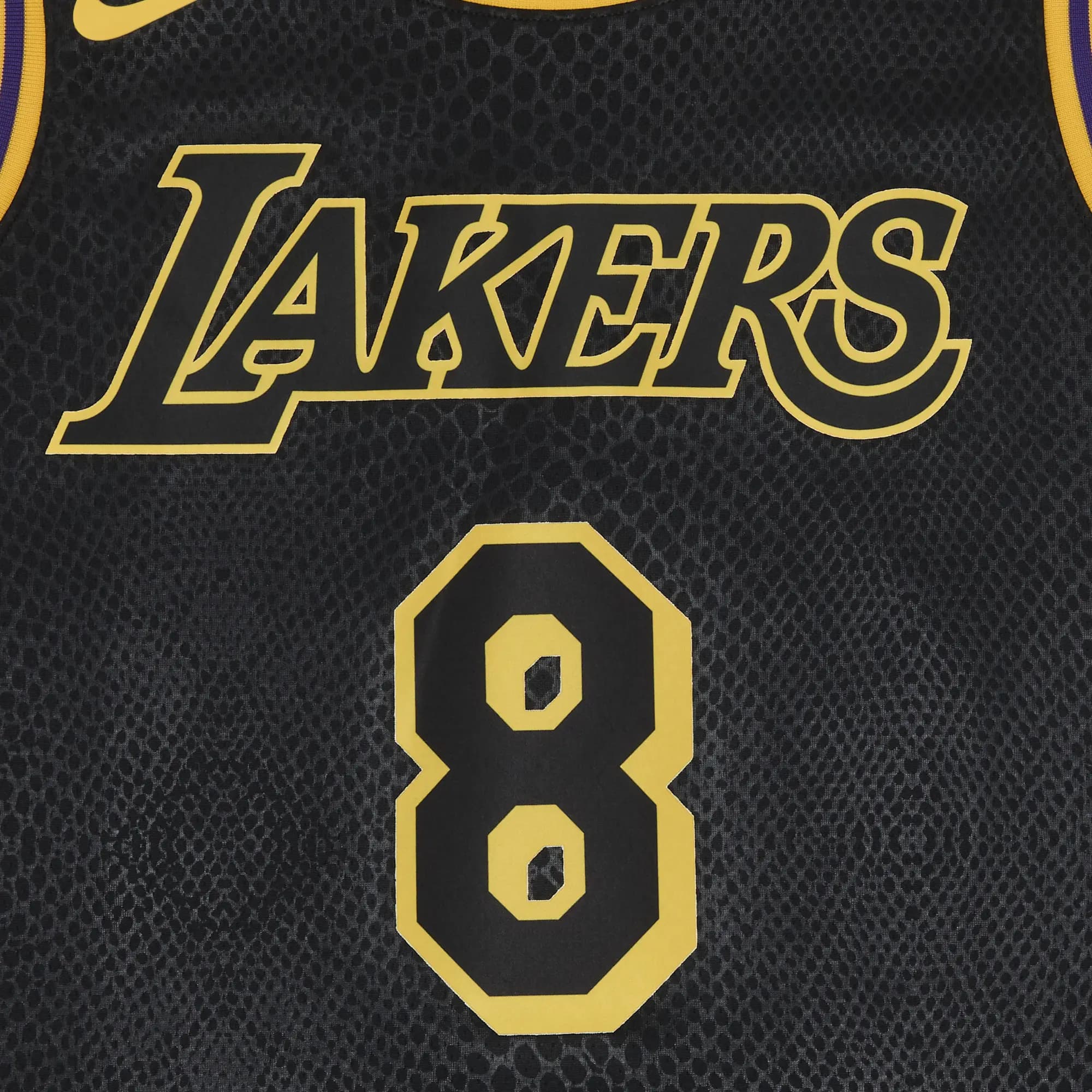 Nike Kobe Mamba Mentality Los Angeles Lakers City Edition Swingman Jersey 'Black' 3