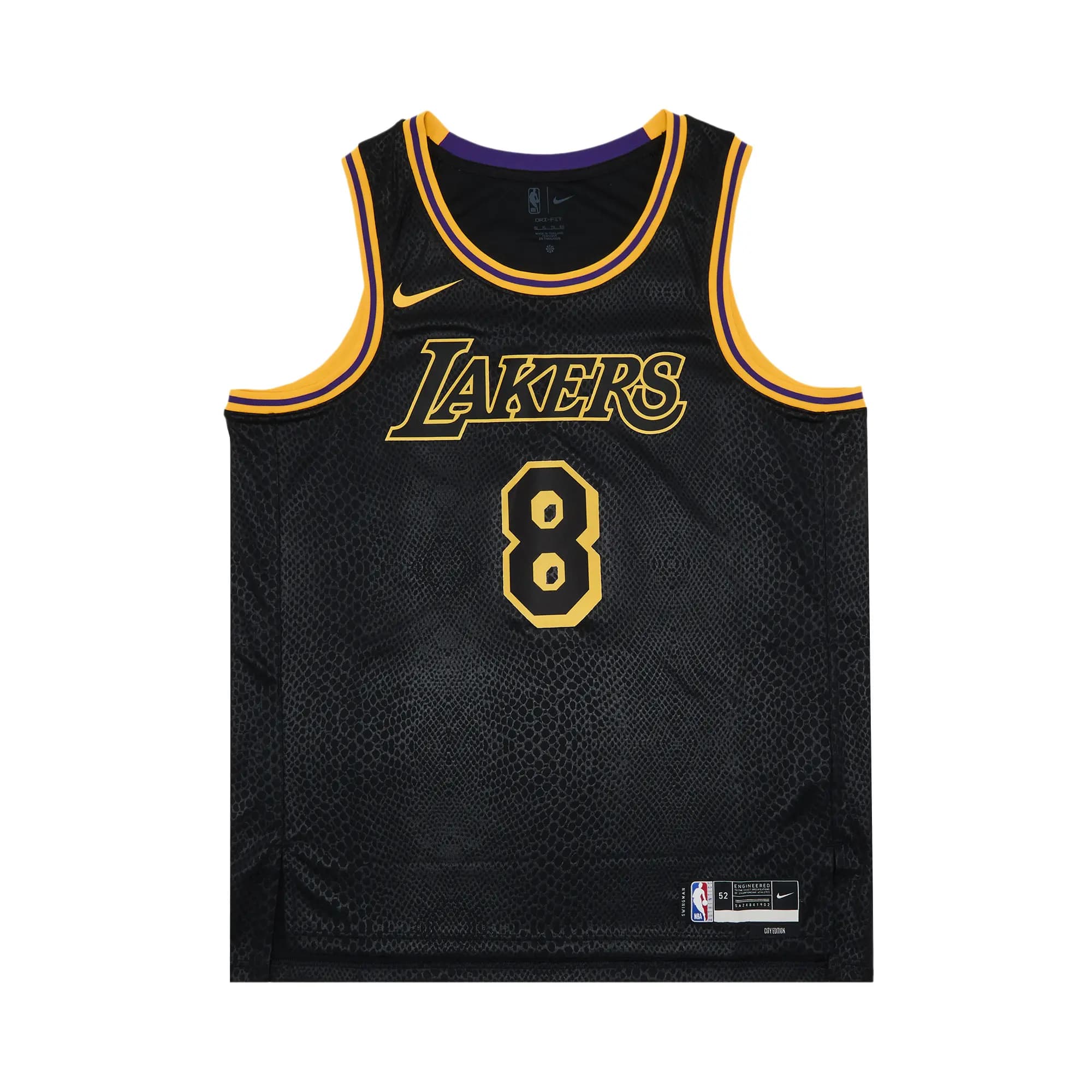 Nike Kobe Mamba Mentality Los Angeles Lakers City Edition Swingman Jersey 'Black' by Nike