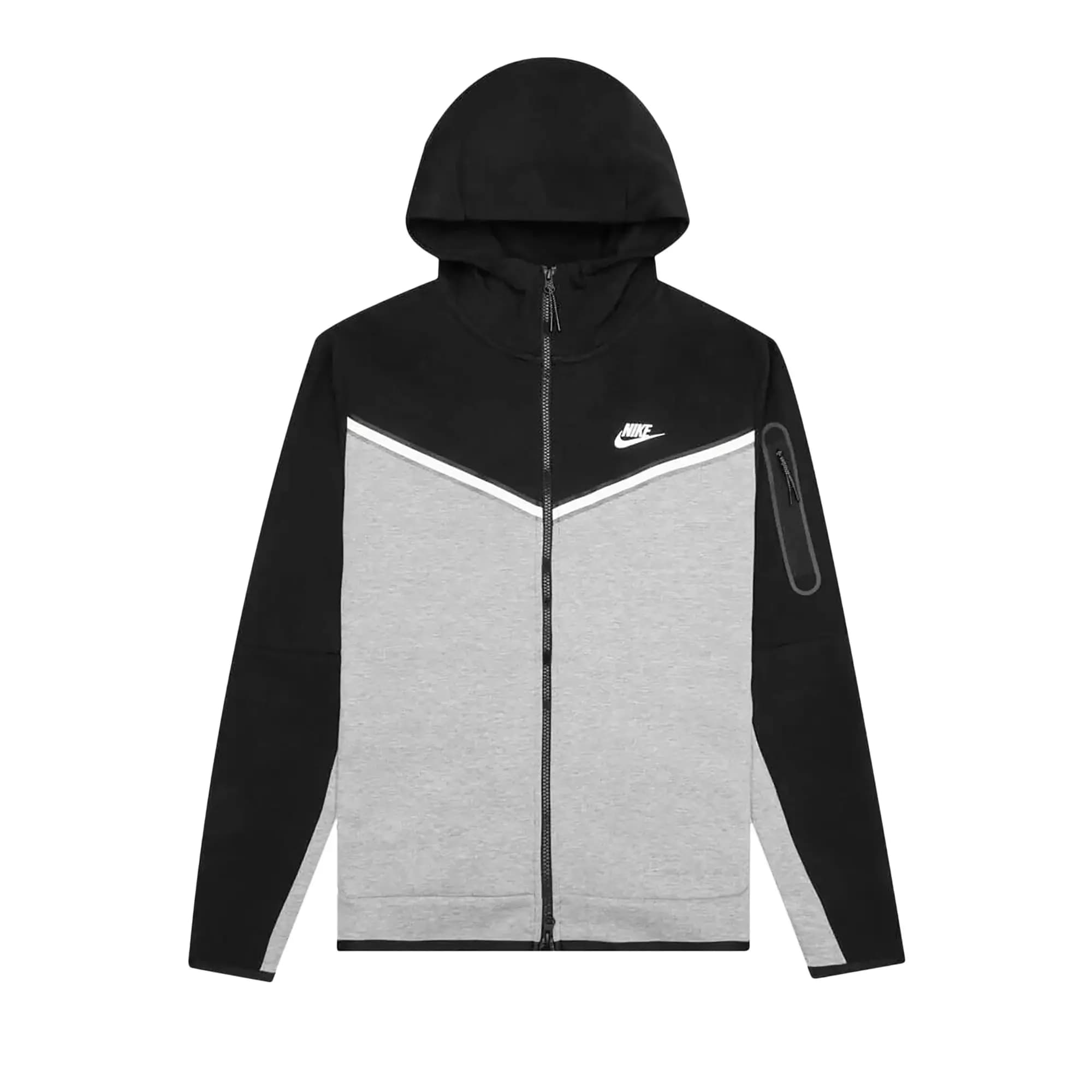 Nike Sportswear Tech Fleece Windrunner Full Zip Hoodie 'Multicolor Black Grey' by Nike