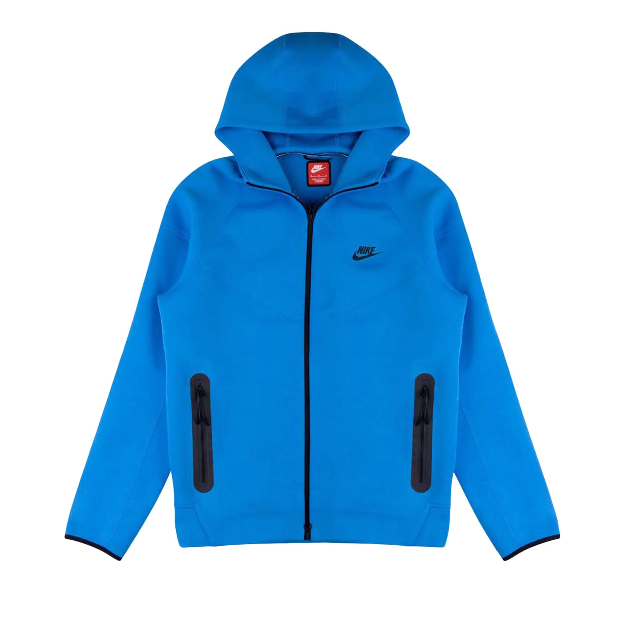 Nike Sportswear Tech Fleece Windrunner Full Zip Hoodie 'Light Photo Blue/Black' by Nike