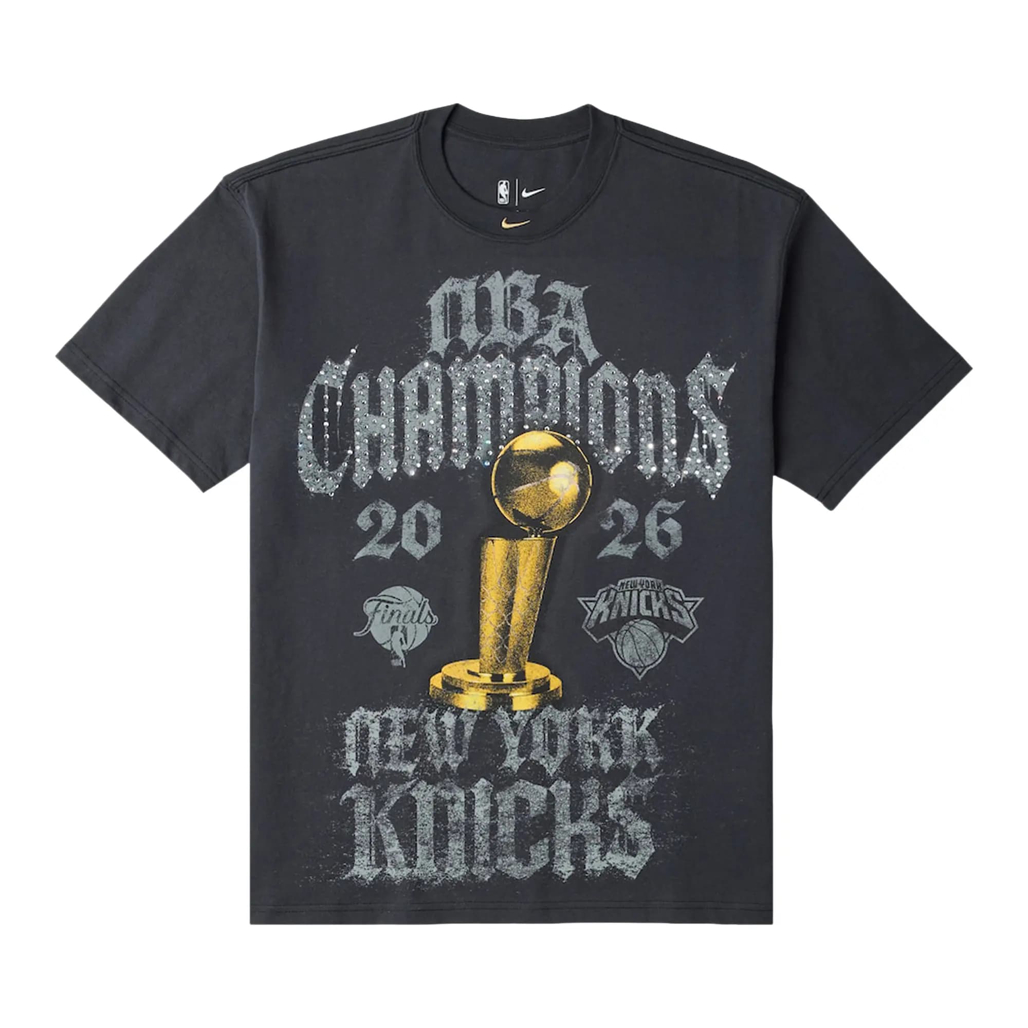 Nike New York Knicks 2026 NBA Finals Champions Authentic On Court T-Shirt 'Black' by Nike