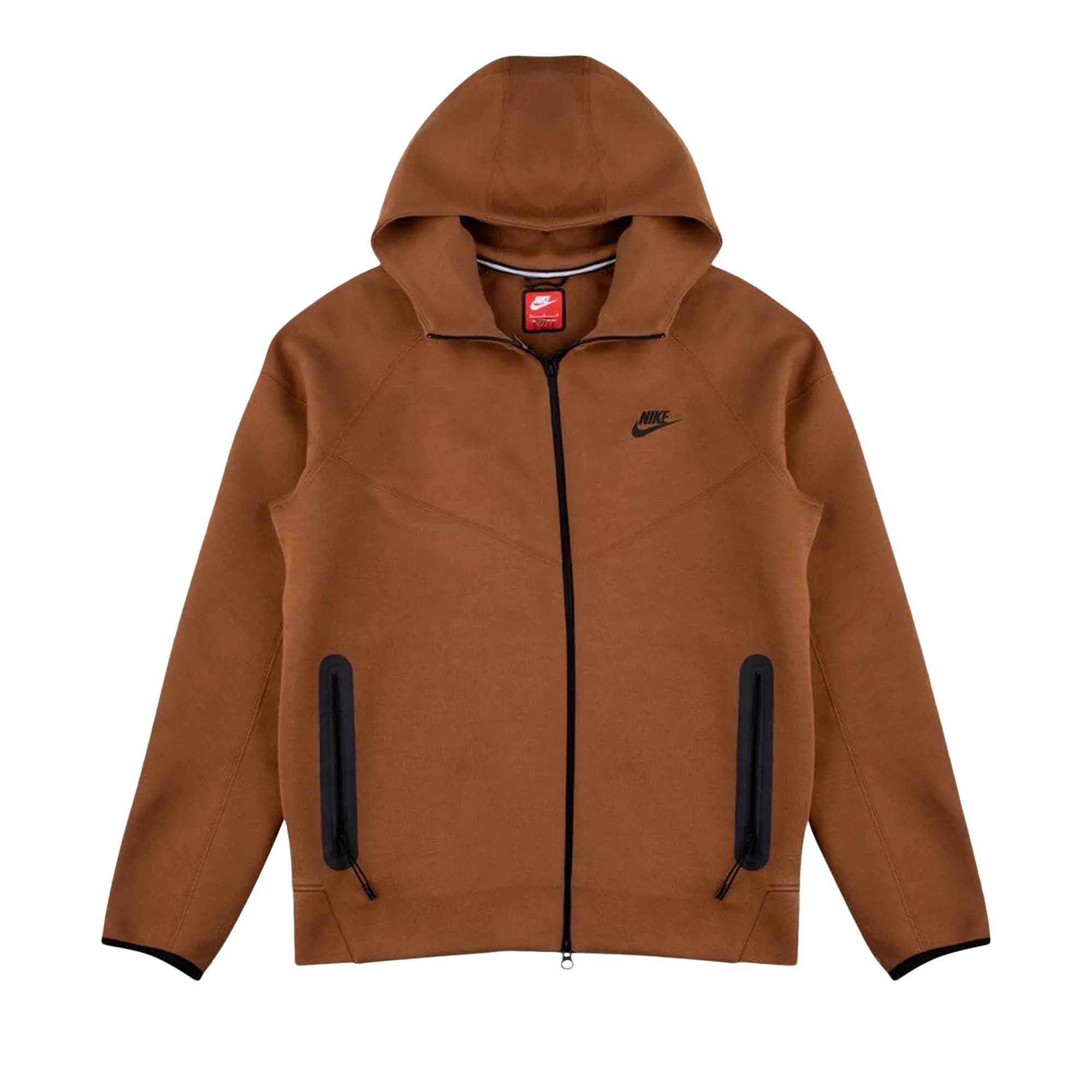 Nike Sportswear Tech Fleece Windrunner Full Zip Hoodie 'Light British Tan/Black' by Nike