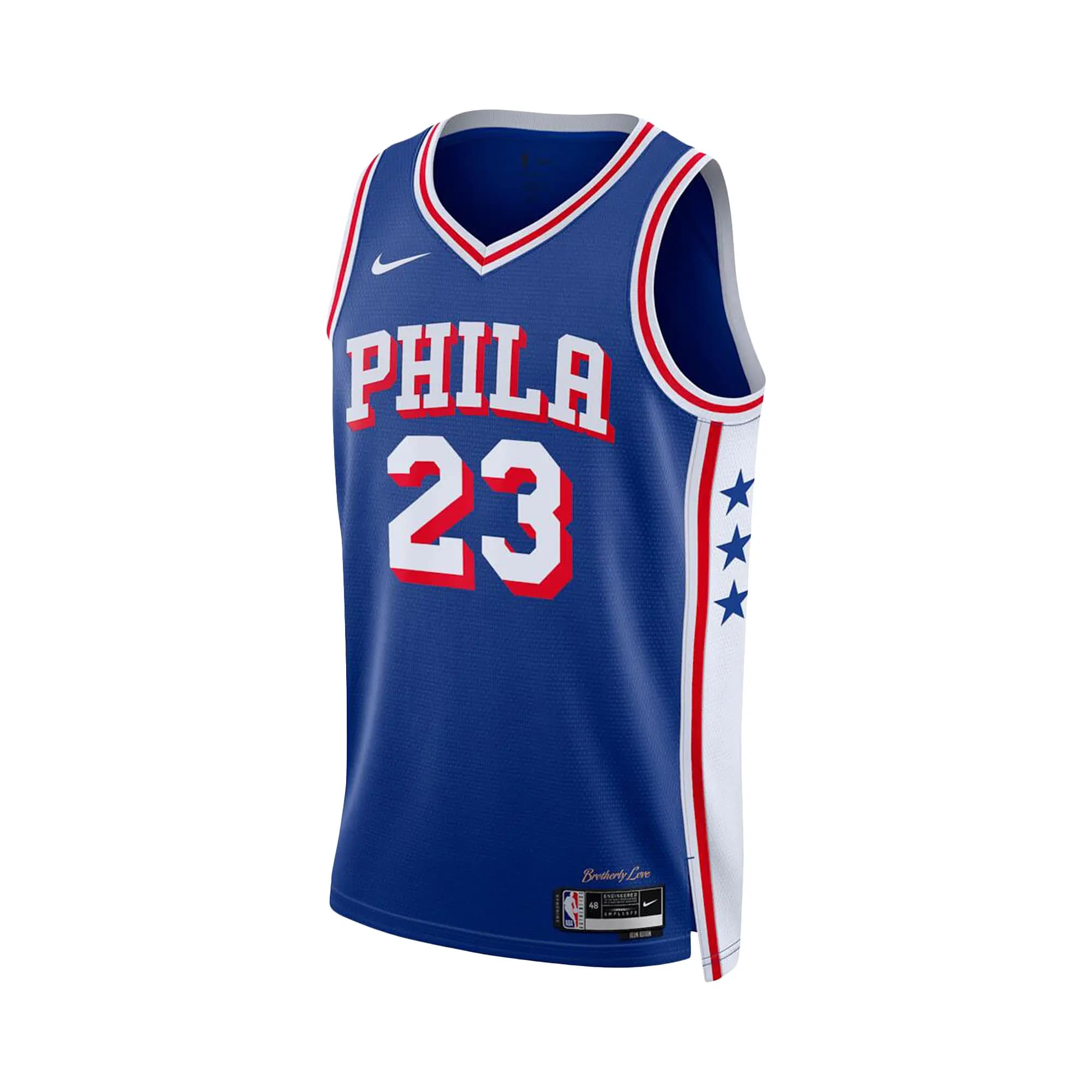 Nike LeBron James Philadelphia 76ers Swingman Icon Edition Jersey 'Royal' by Nike