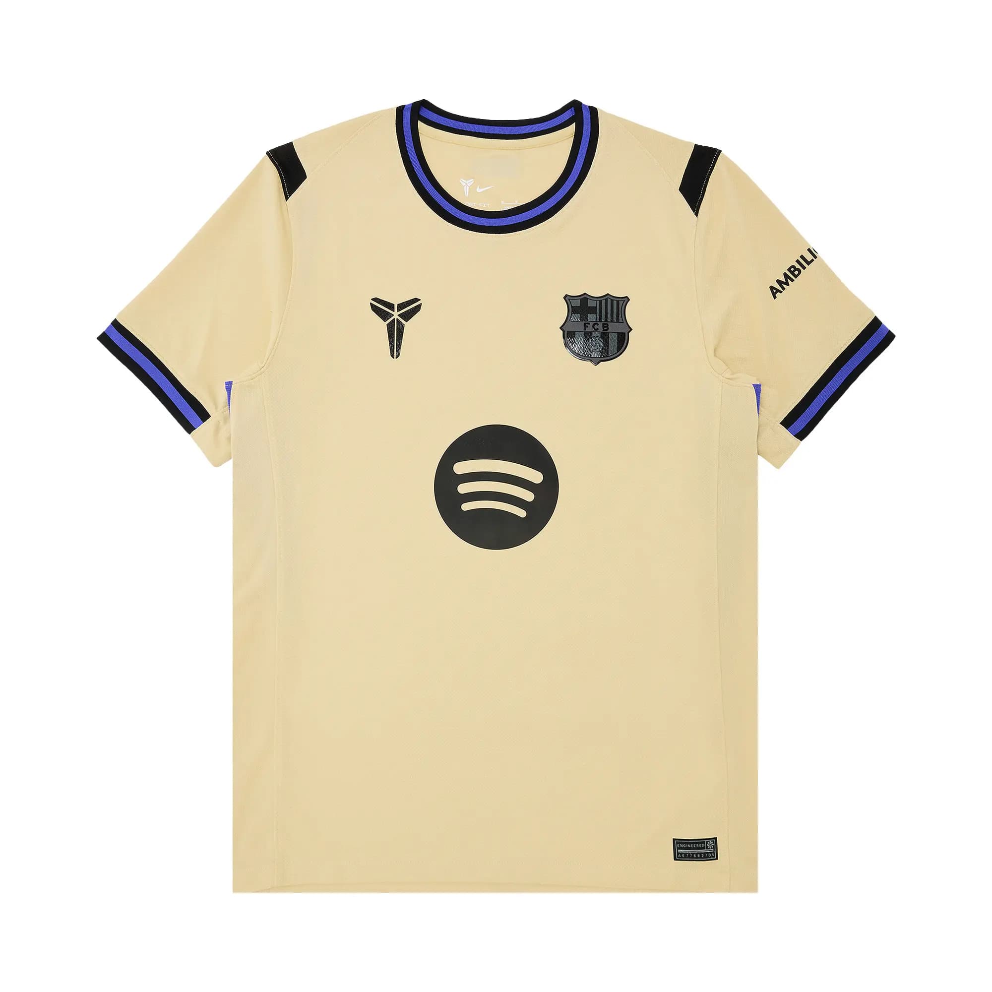 Nike x Kobe F.C. Barcelona 2025/26 Stadium Away Jersey 'Team Gold/Team Gold/Persian Violet/Black' by Nike
