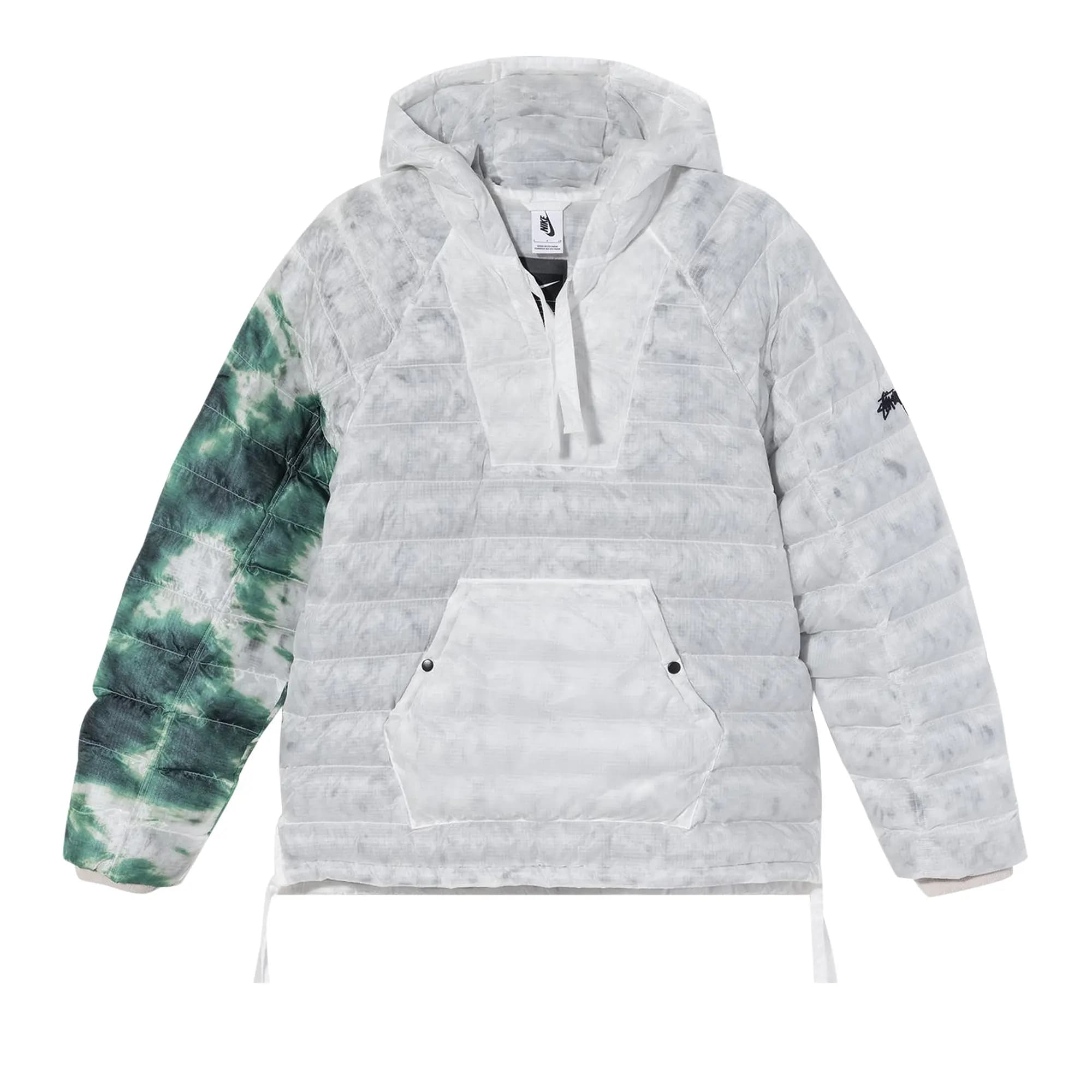 Nike x Stussy Insulated Pullover Jacket 'White/Gorge Green' by Nike