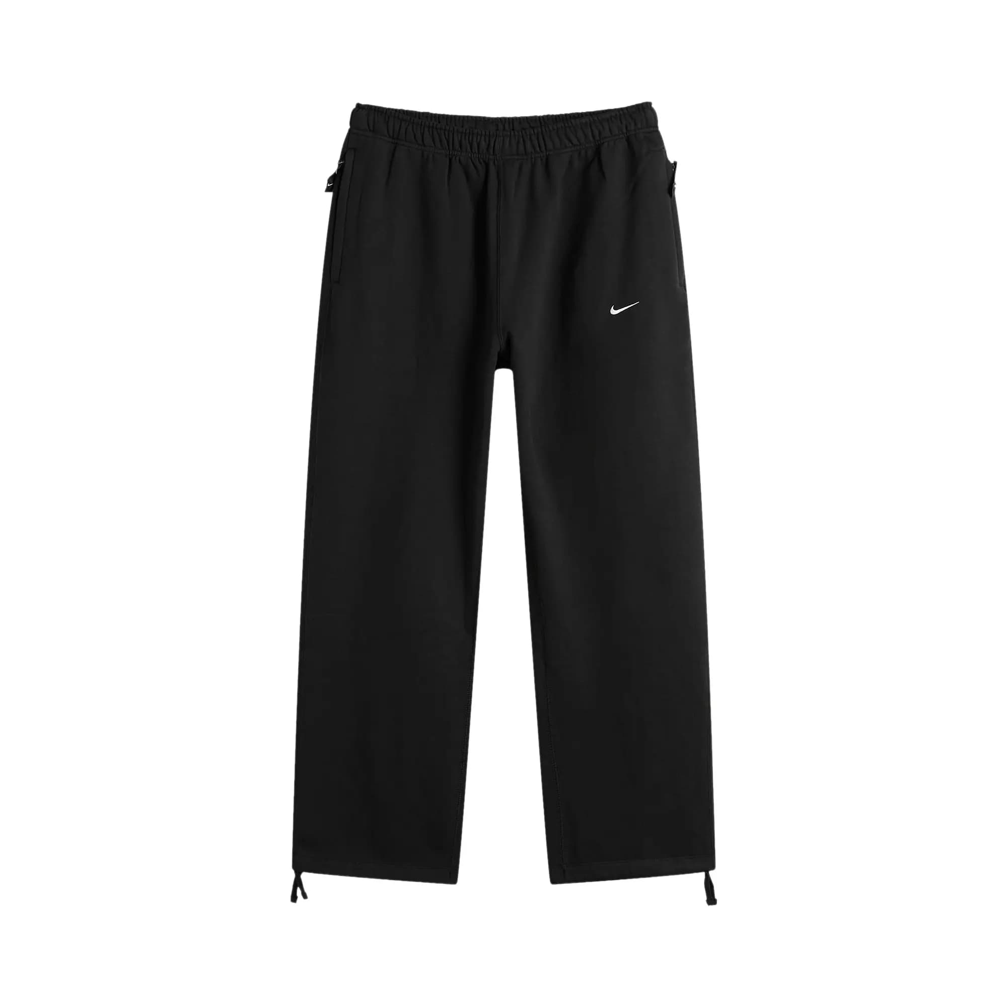 Nike Solo Swoosh Wide Fleece Pant 'Black' by Nike