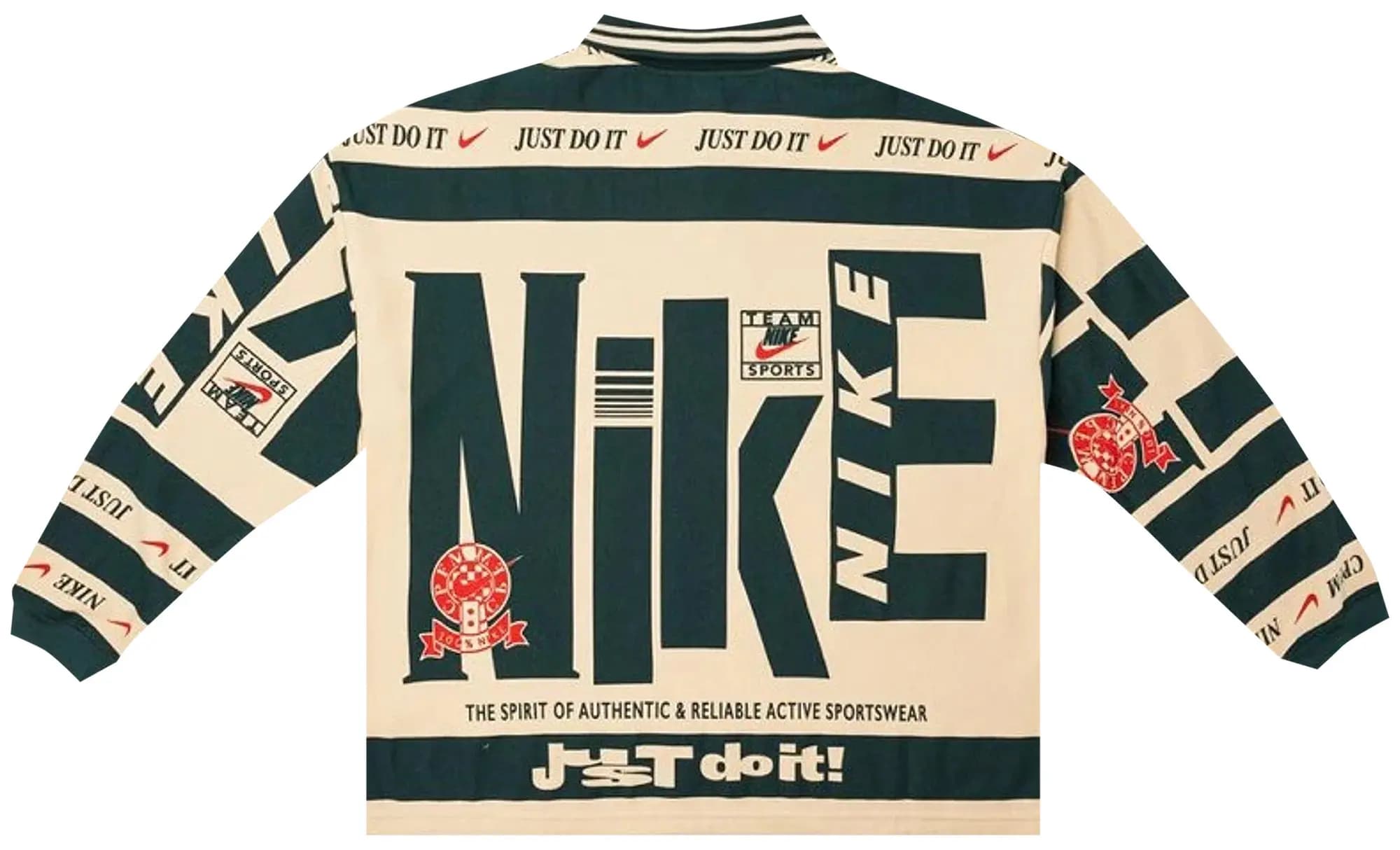 Nike x Cactus Plant Flea Market Long-Sleeve Polo 'Natural' 2