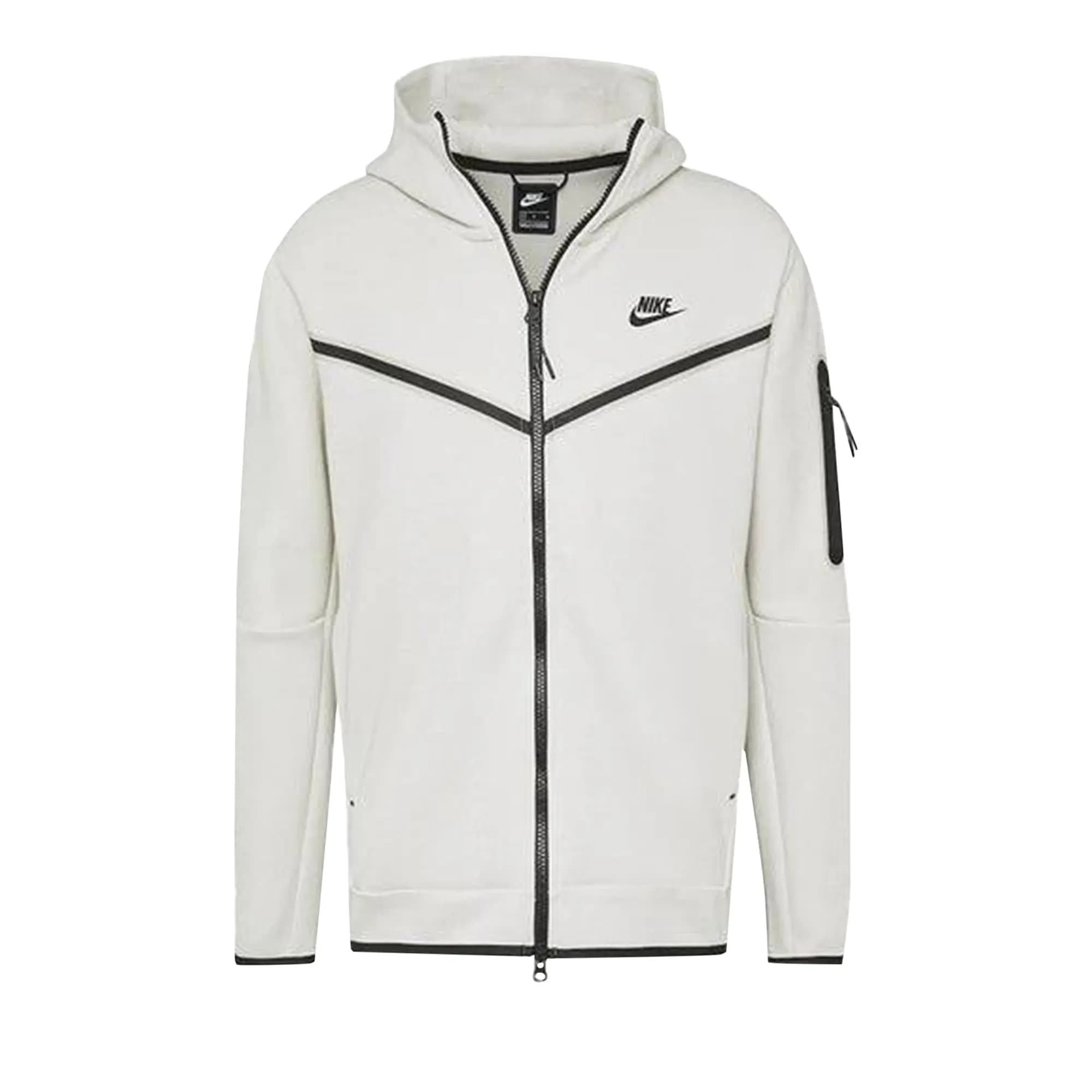 Nike Tech Fleece Full Zip Hoodie 'Light Bone/Black' by Nike