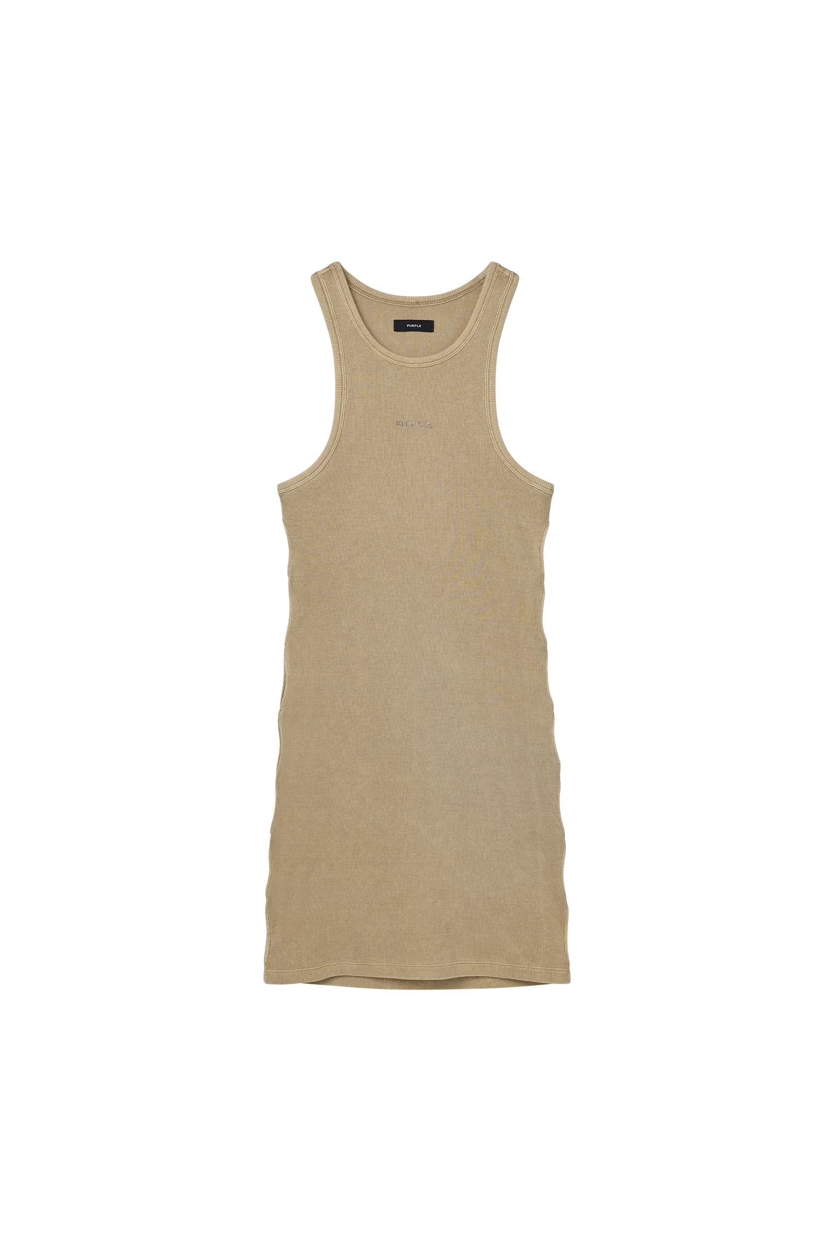 Wordmark Rib Cut Out Dress by Purple Brand