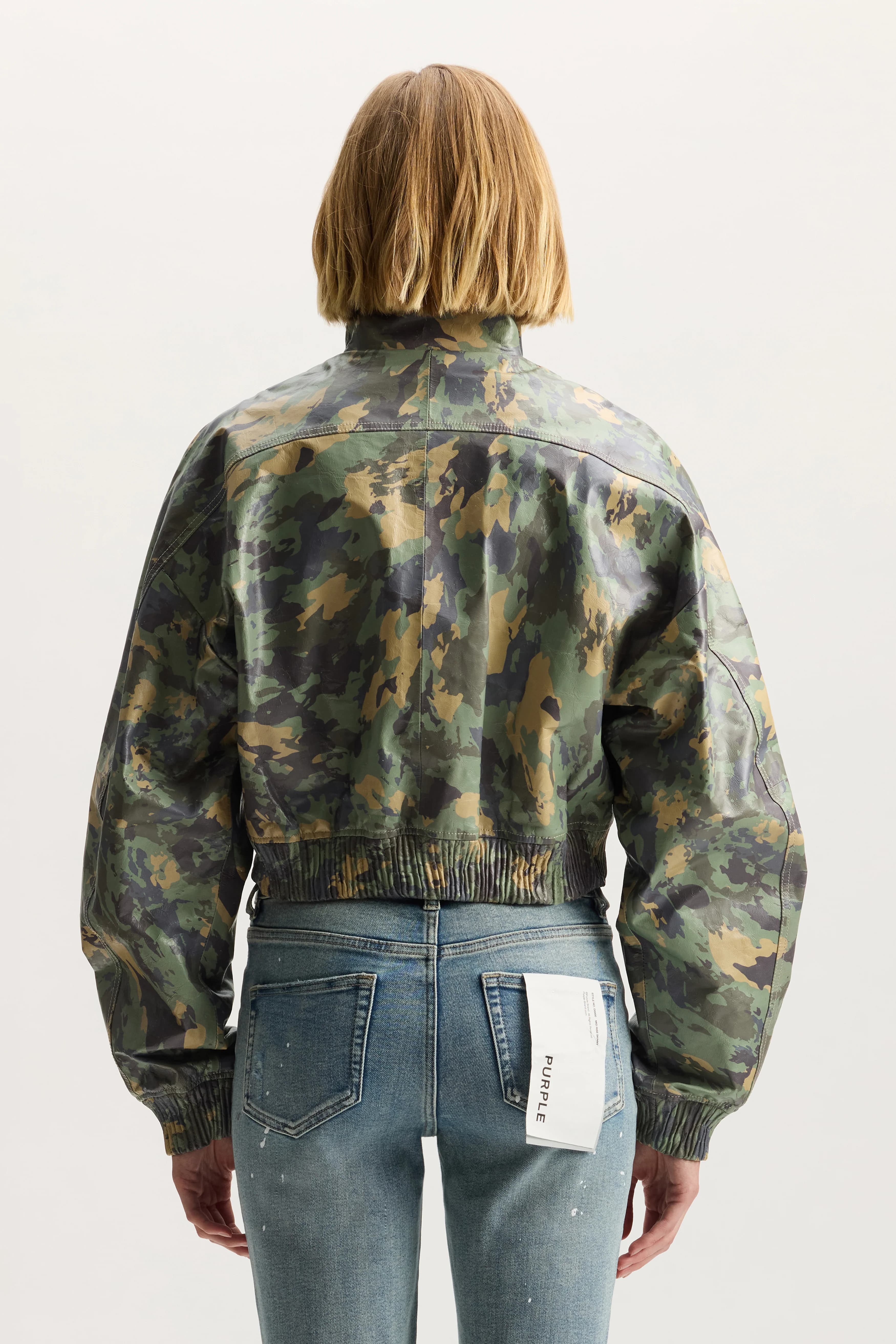 Painted Camo Leather Jacket 4