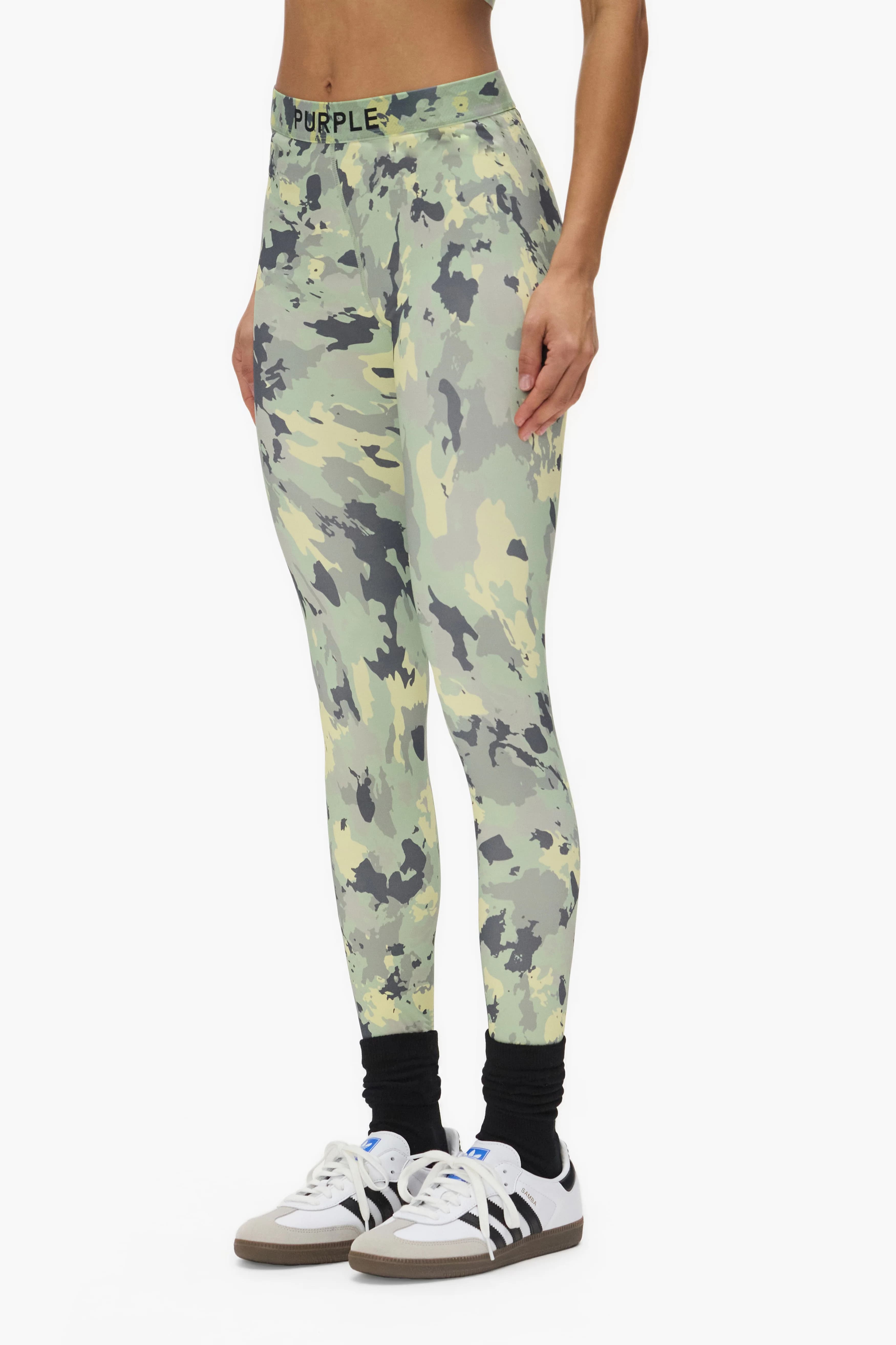 Painted Camo Nylon Legging 3