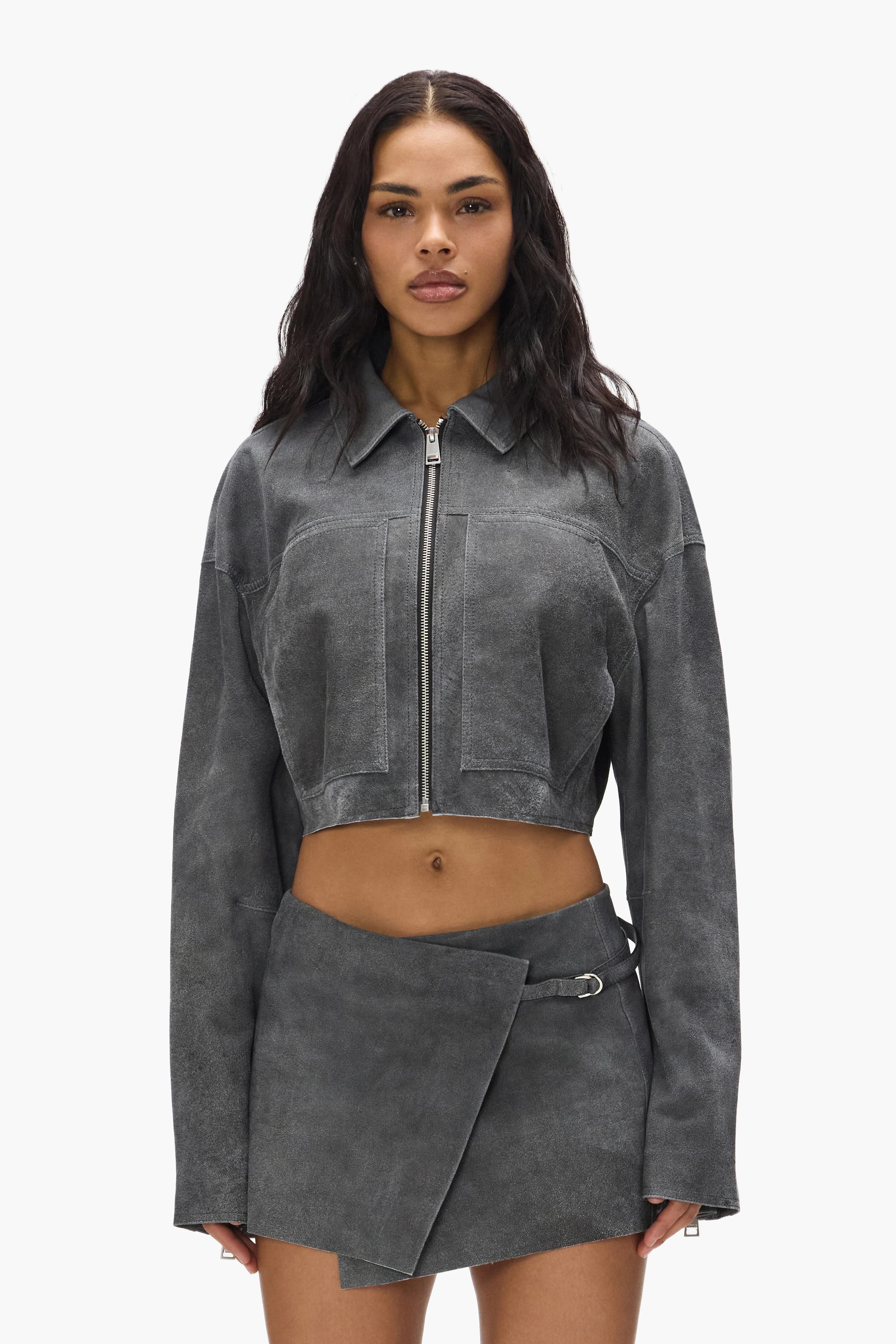 Leather Carpenter Jacket by Purple Brand