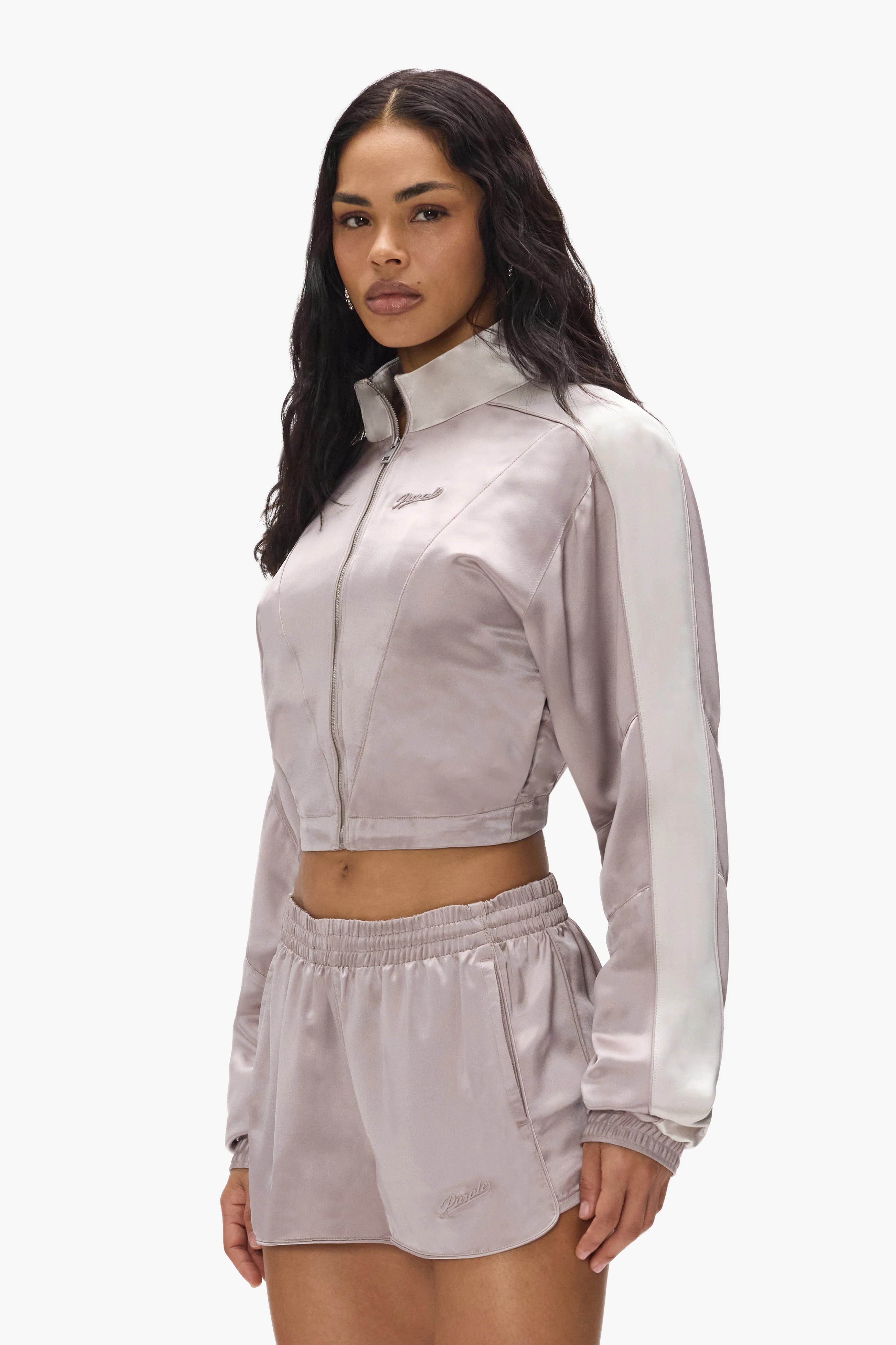 Satin Track Jacket by Purple Brand