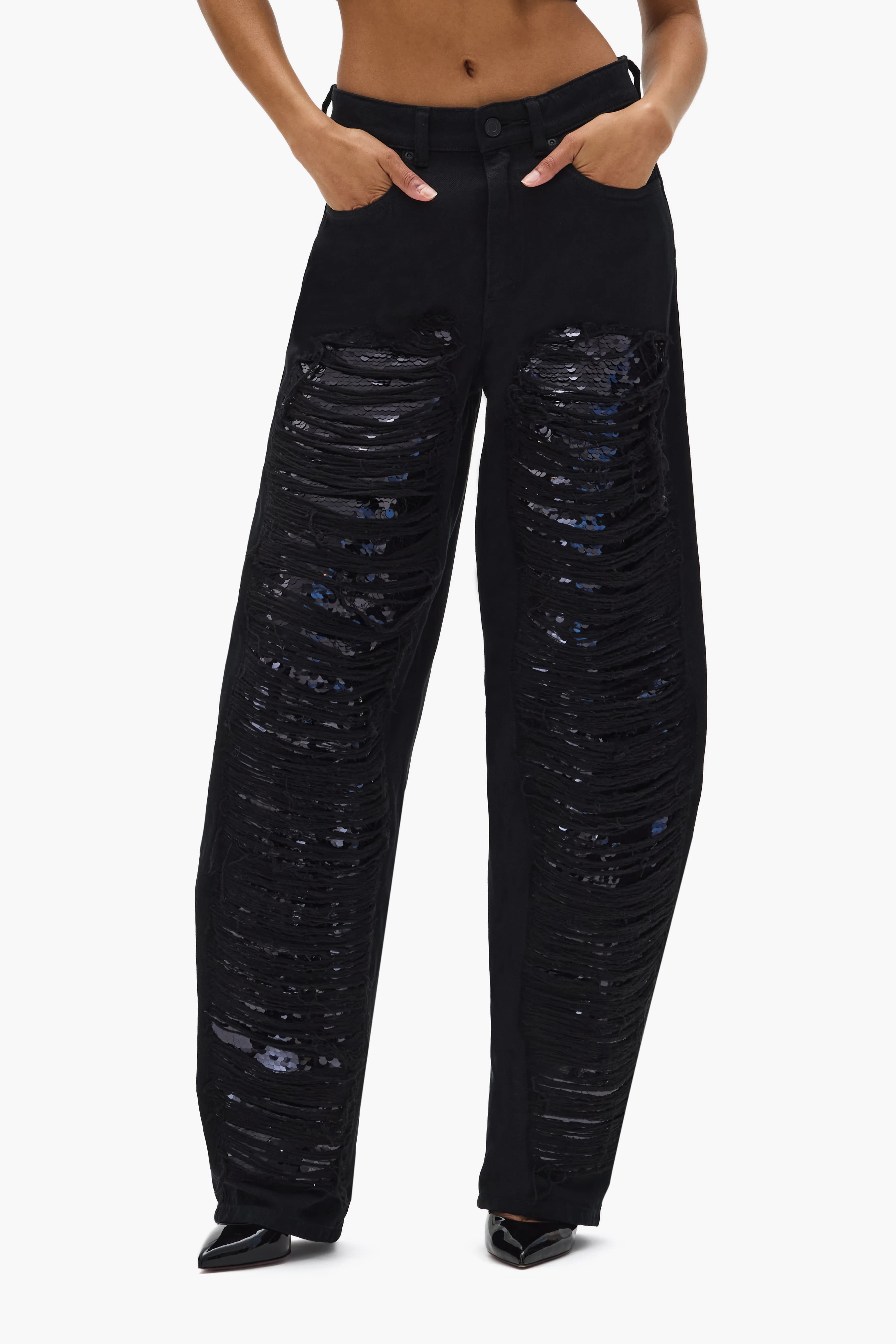 Sequin Barrel Leg 4
