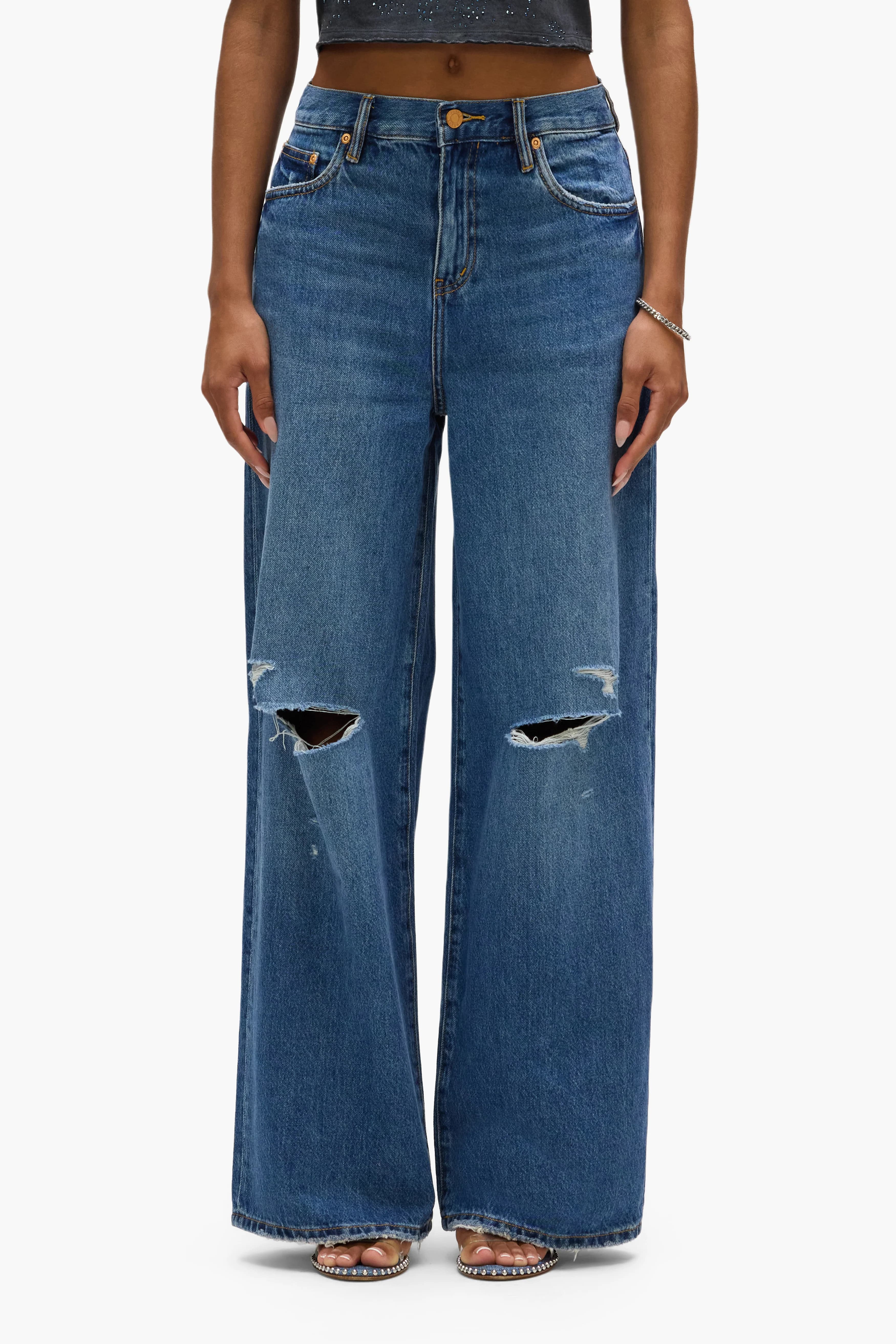 Baggy Knee Slit by Purple Brand