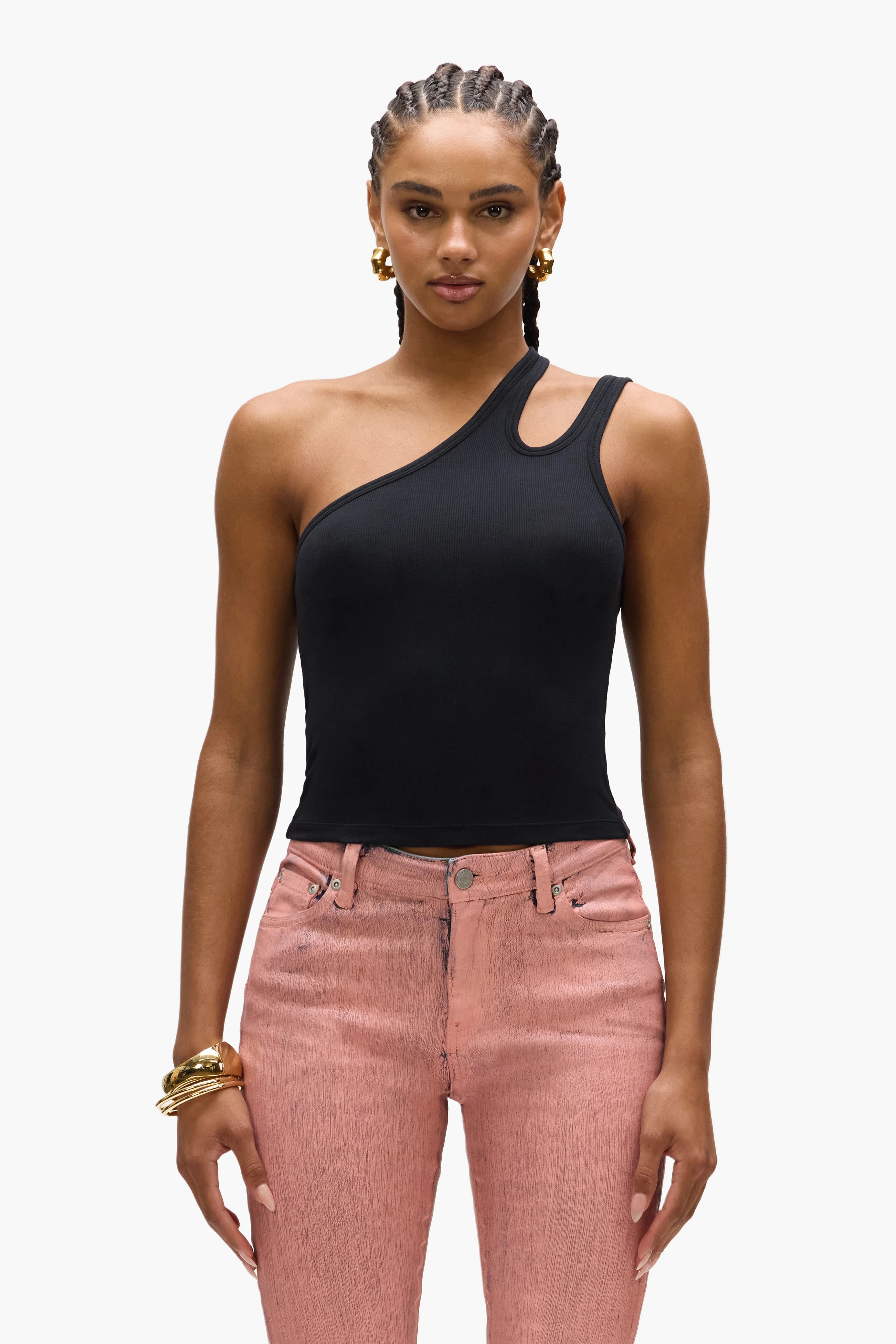 Rib Cut Out Tank by Purple Brand