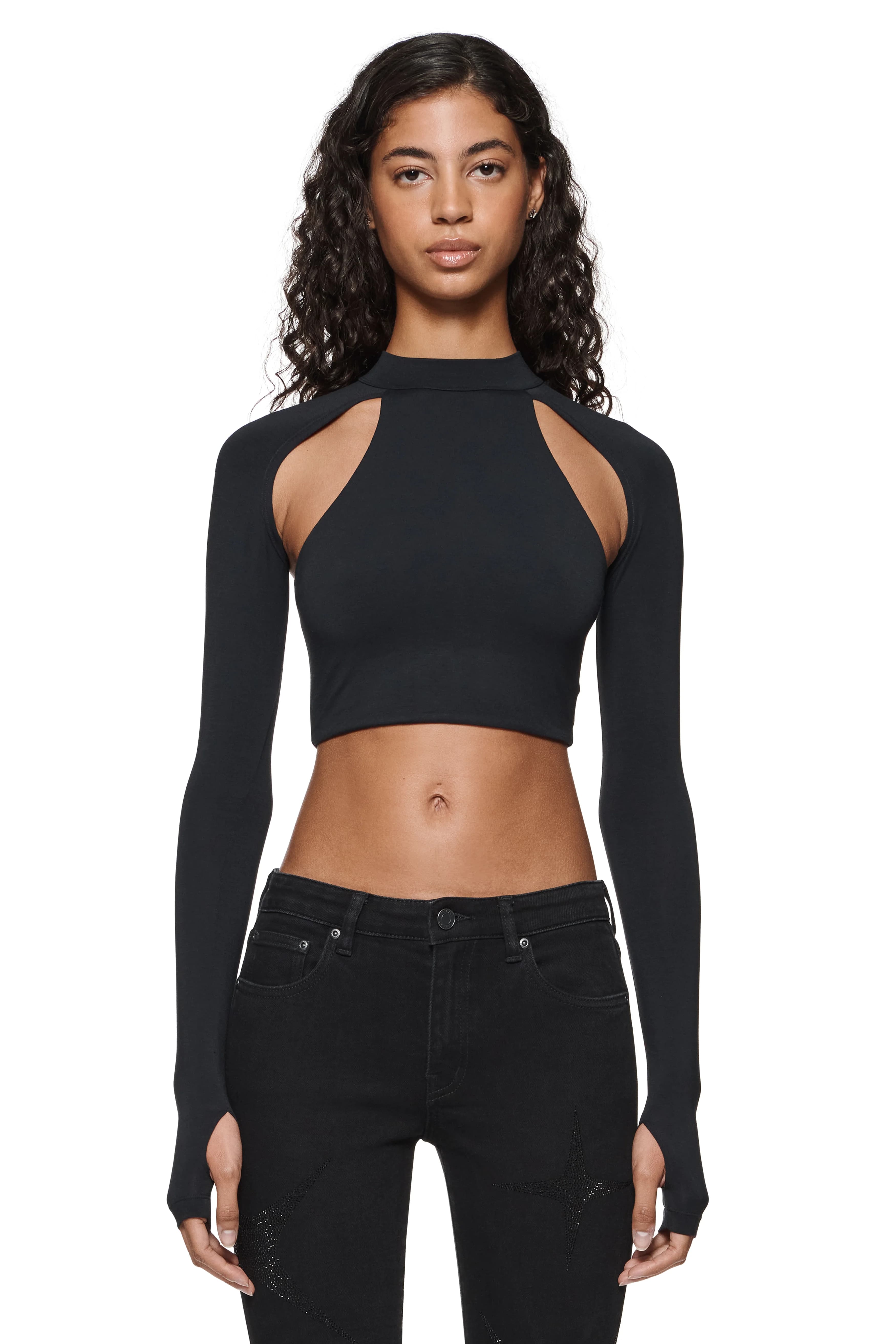 Cut Out Cropped Top by Purple Brand