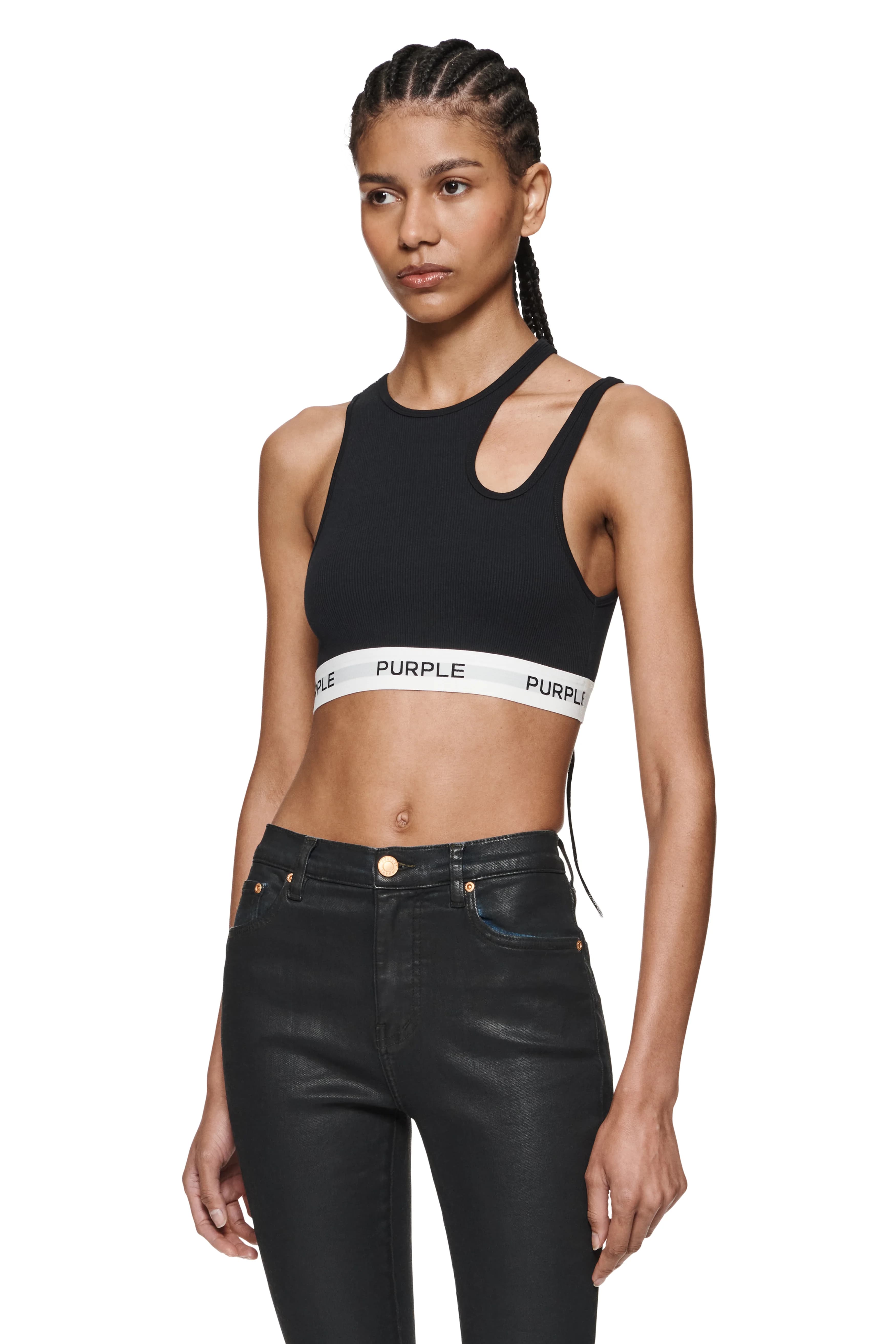 Rib Cut Out Bralette 3