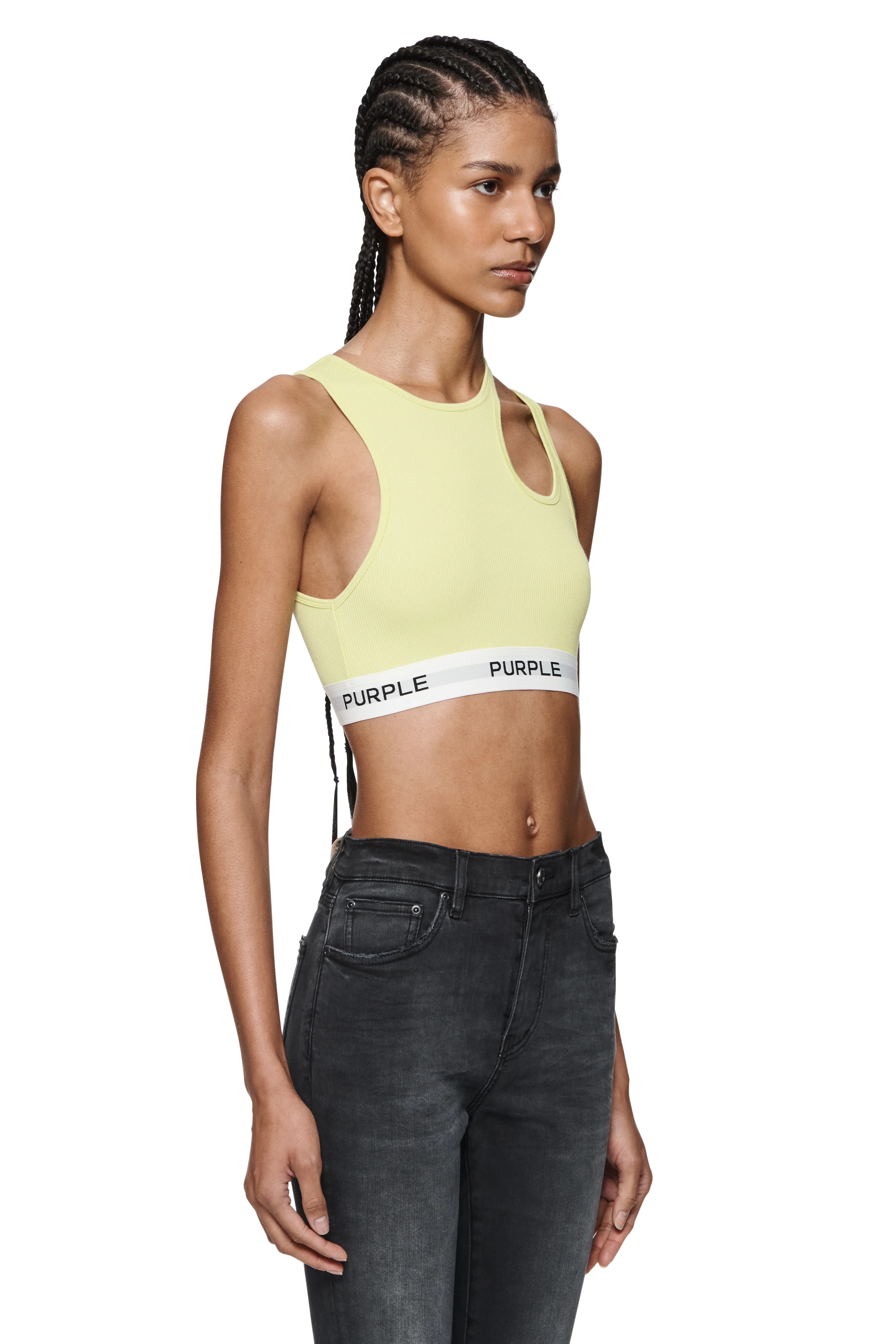 Rib Cut Out Bralette 3