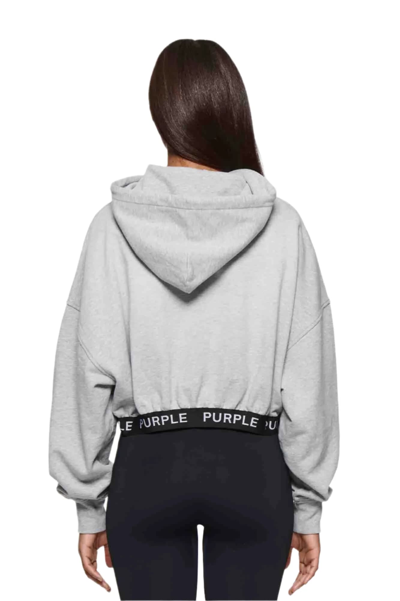 Heather Cropped Hoodie 2