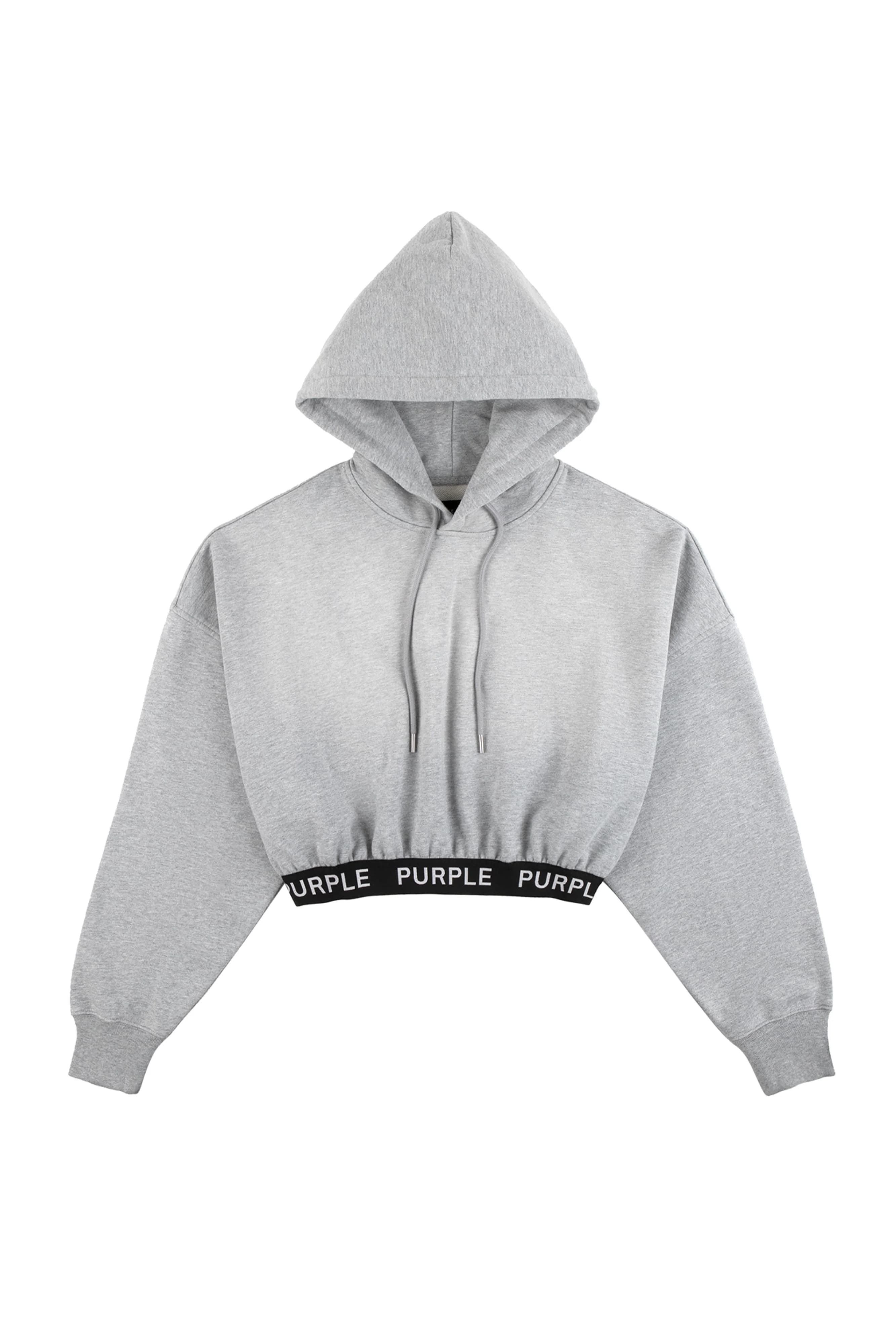 Heather Cropped Hoodie 3