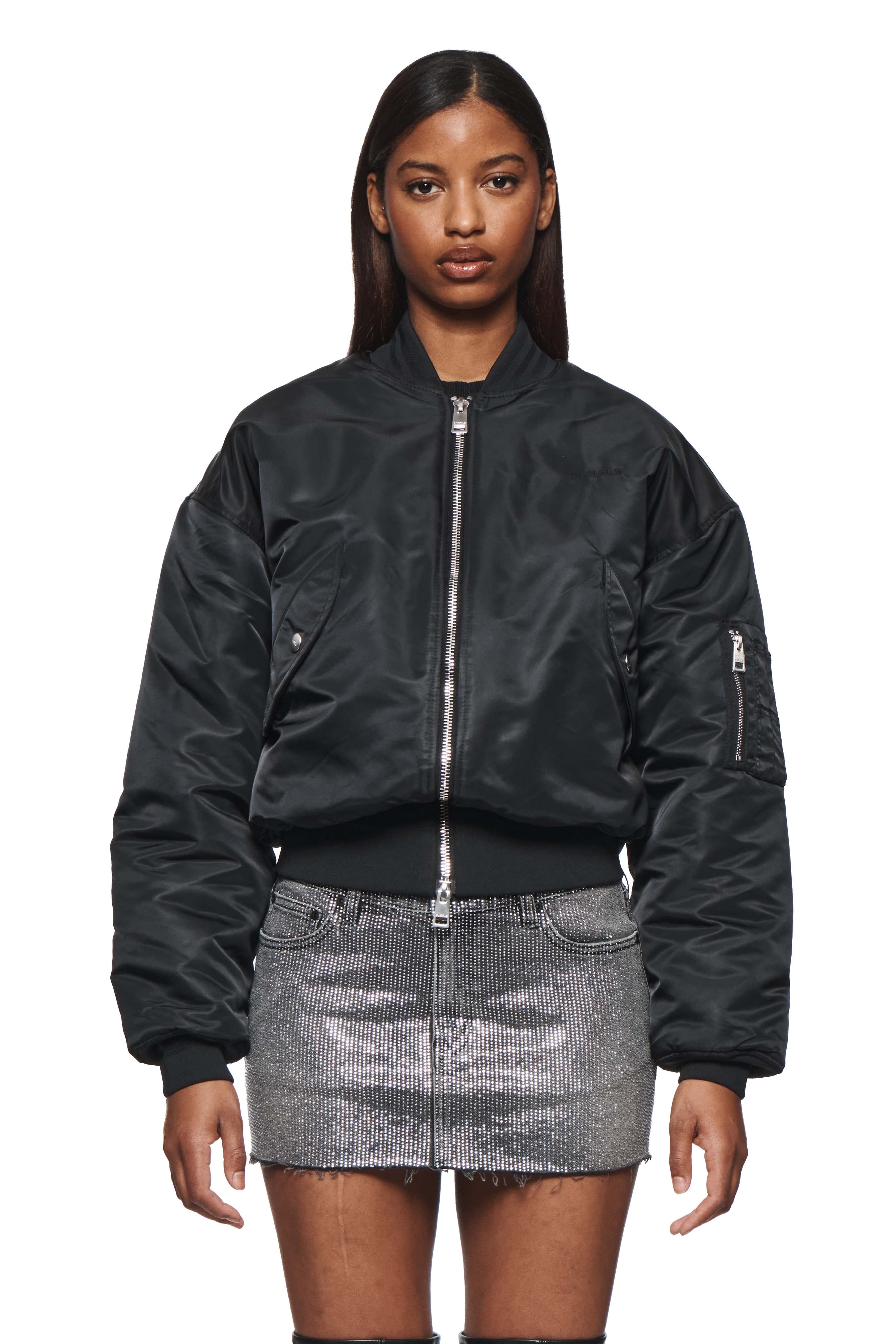 Wordmark Bomber Jacket by Purple Brand