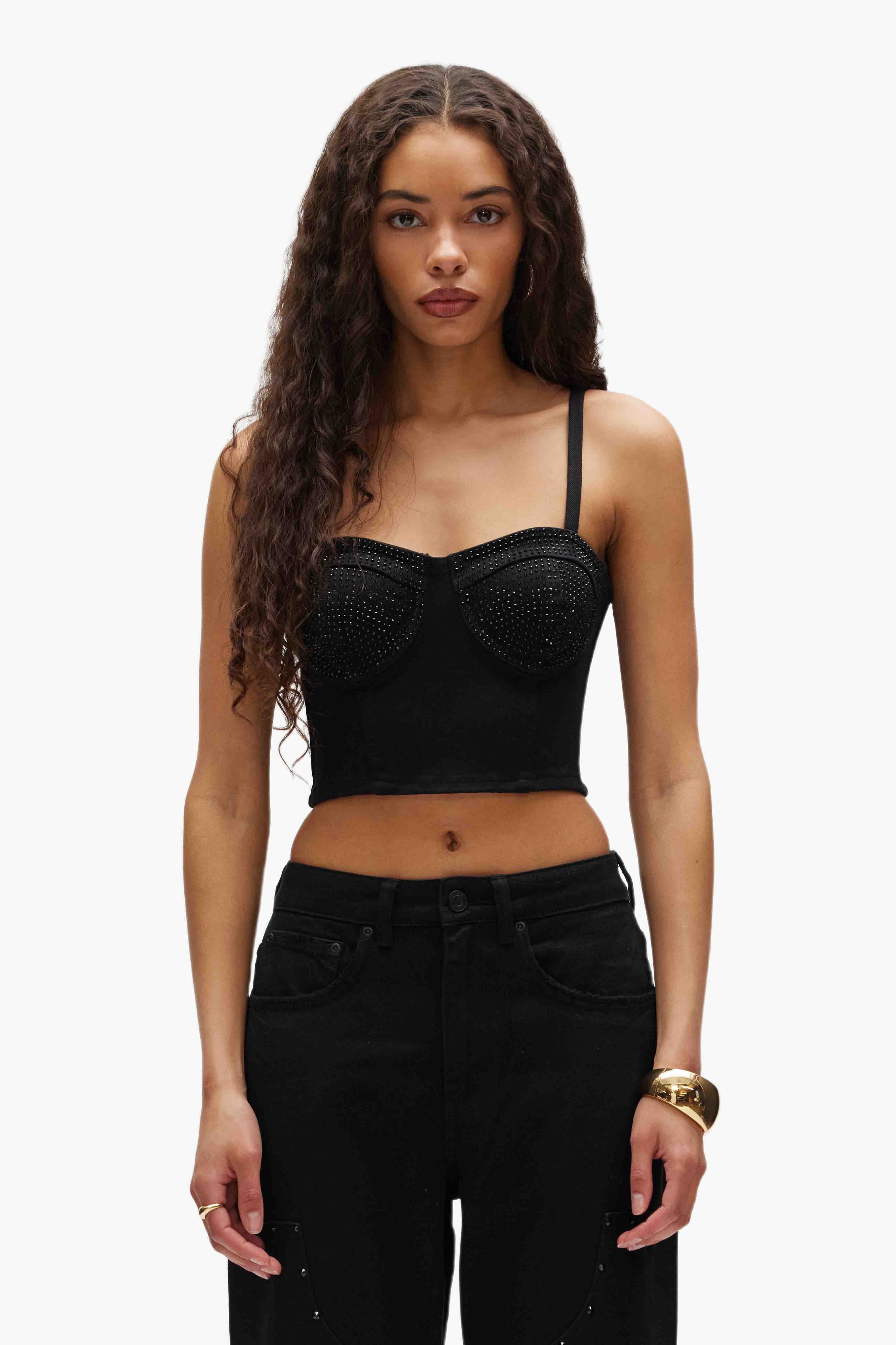 Rhinestone Corsette by Purple Brand