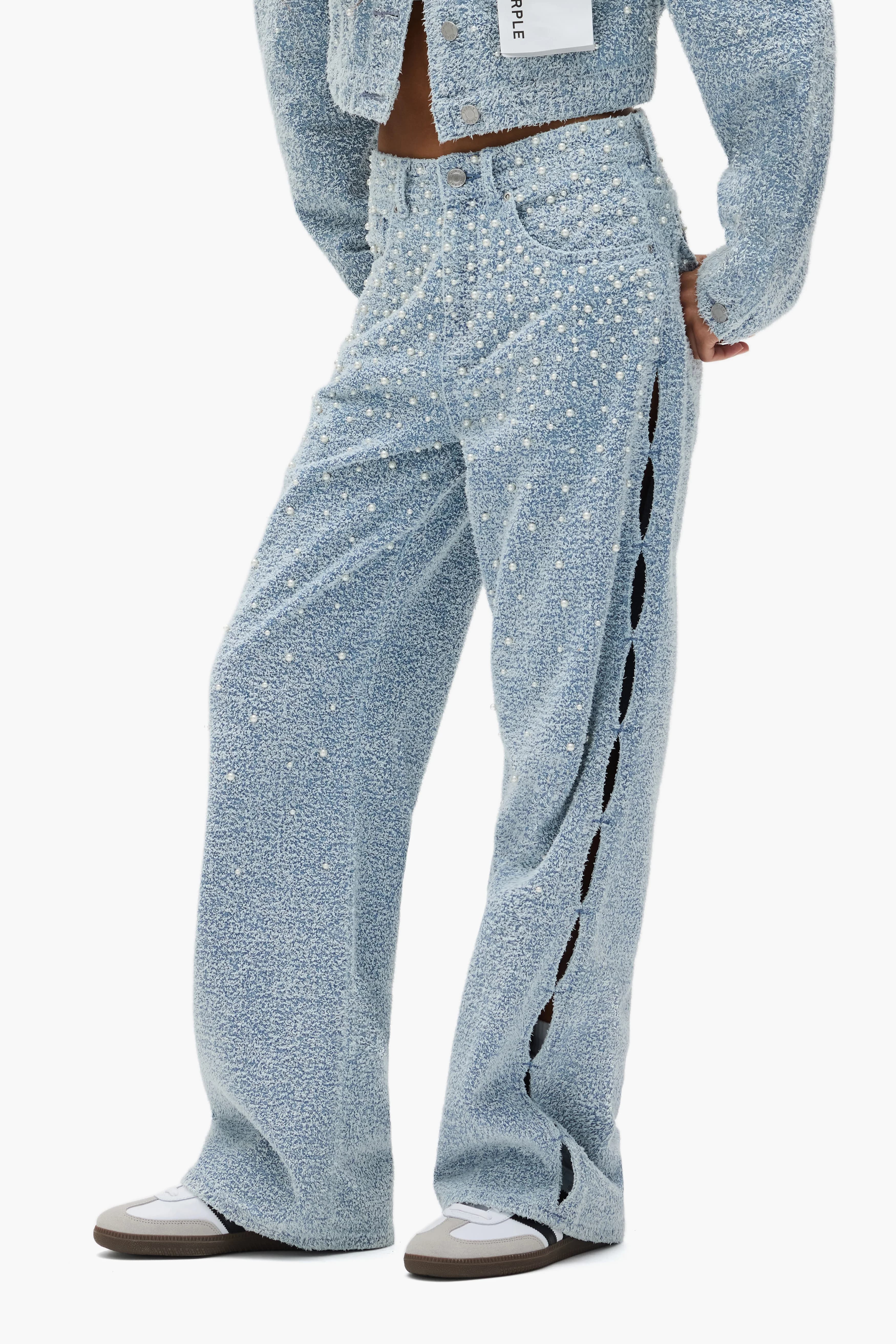 Wide Textured Pearl Cut Out 4