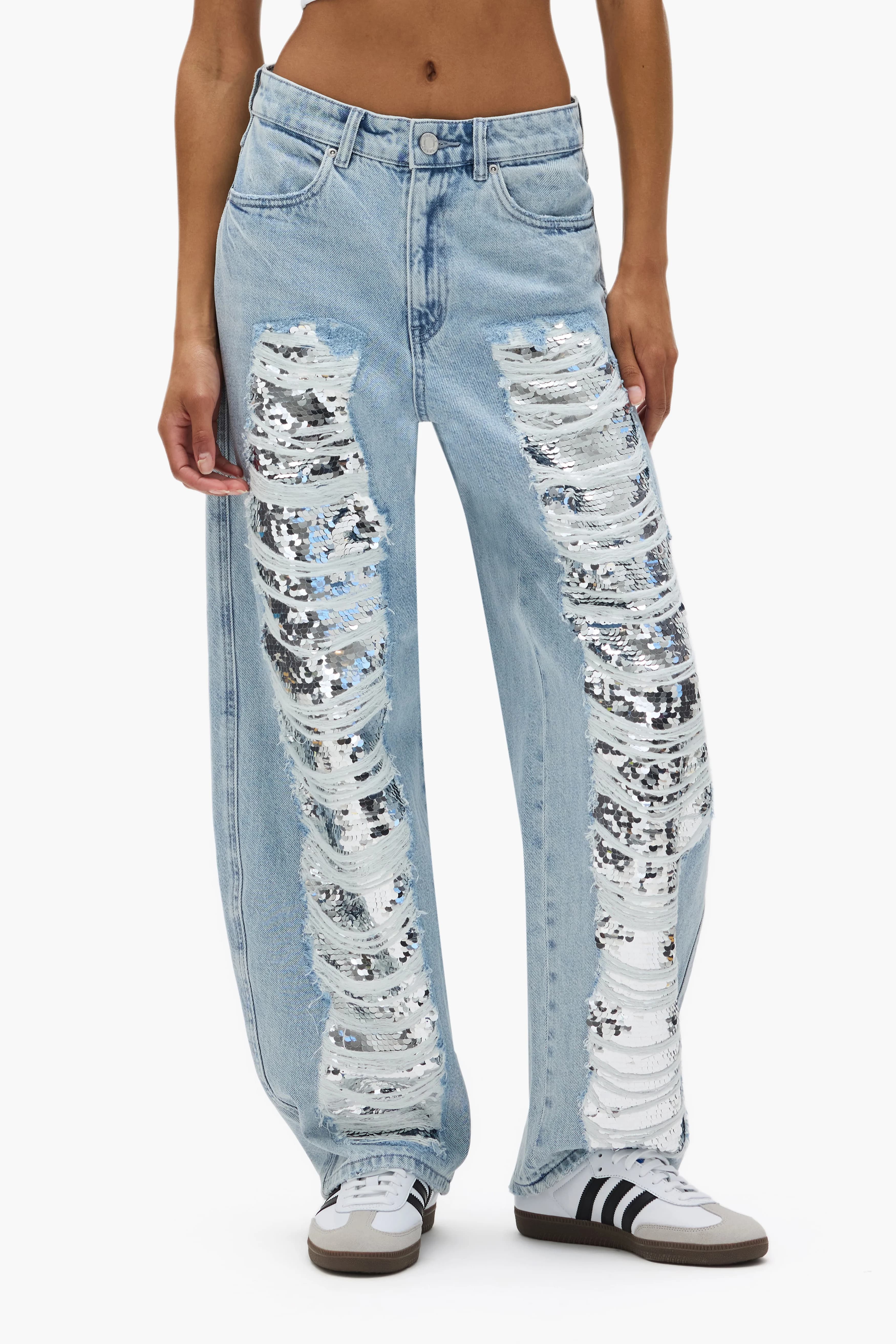Sequin Blowout Barrel Leg 4