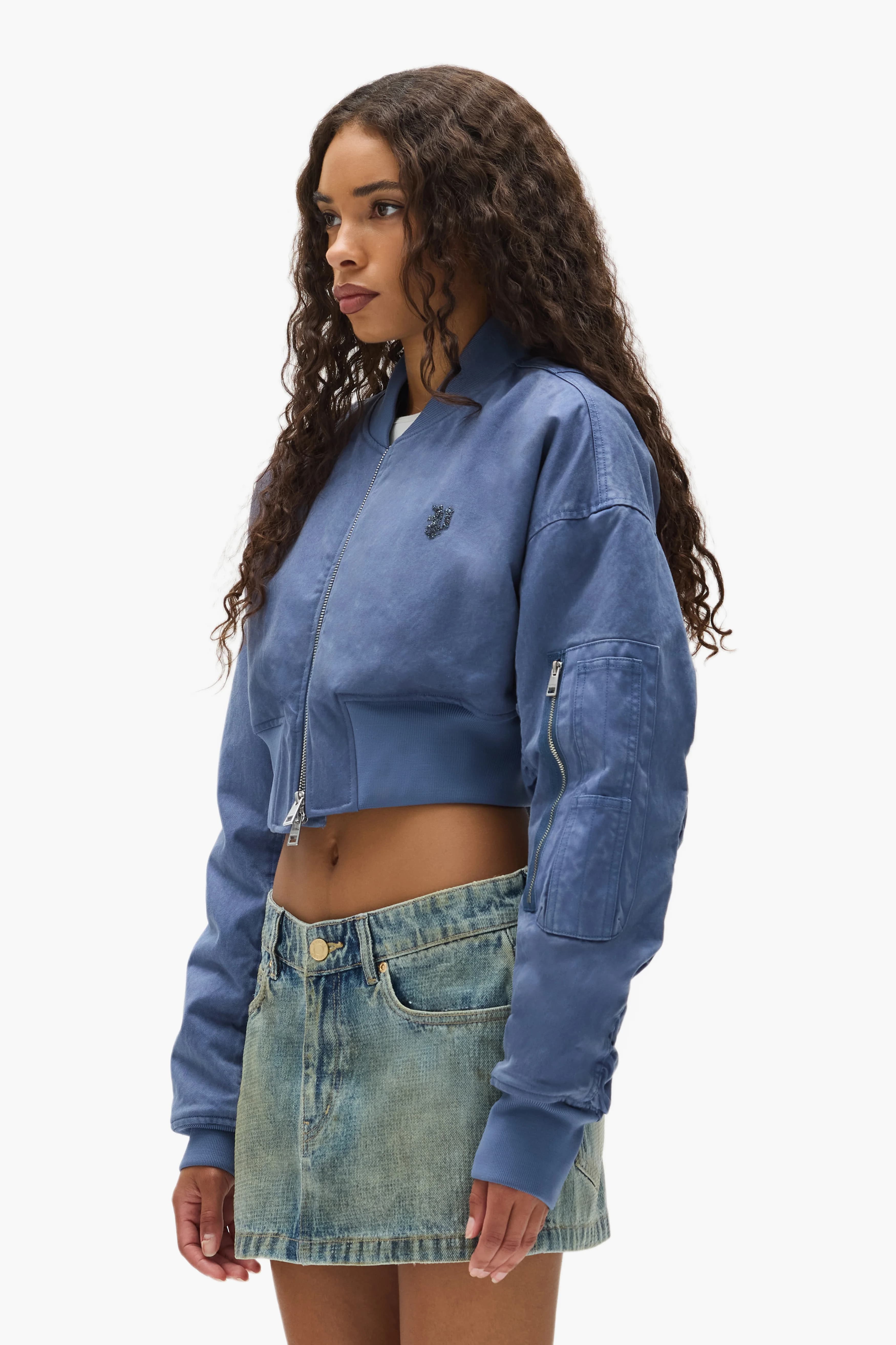 Cropped Bomber Jacket 3