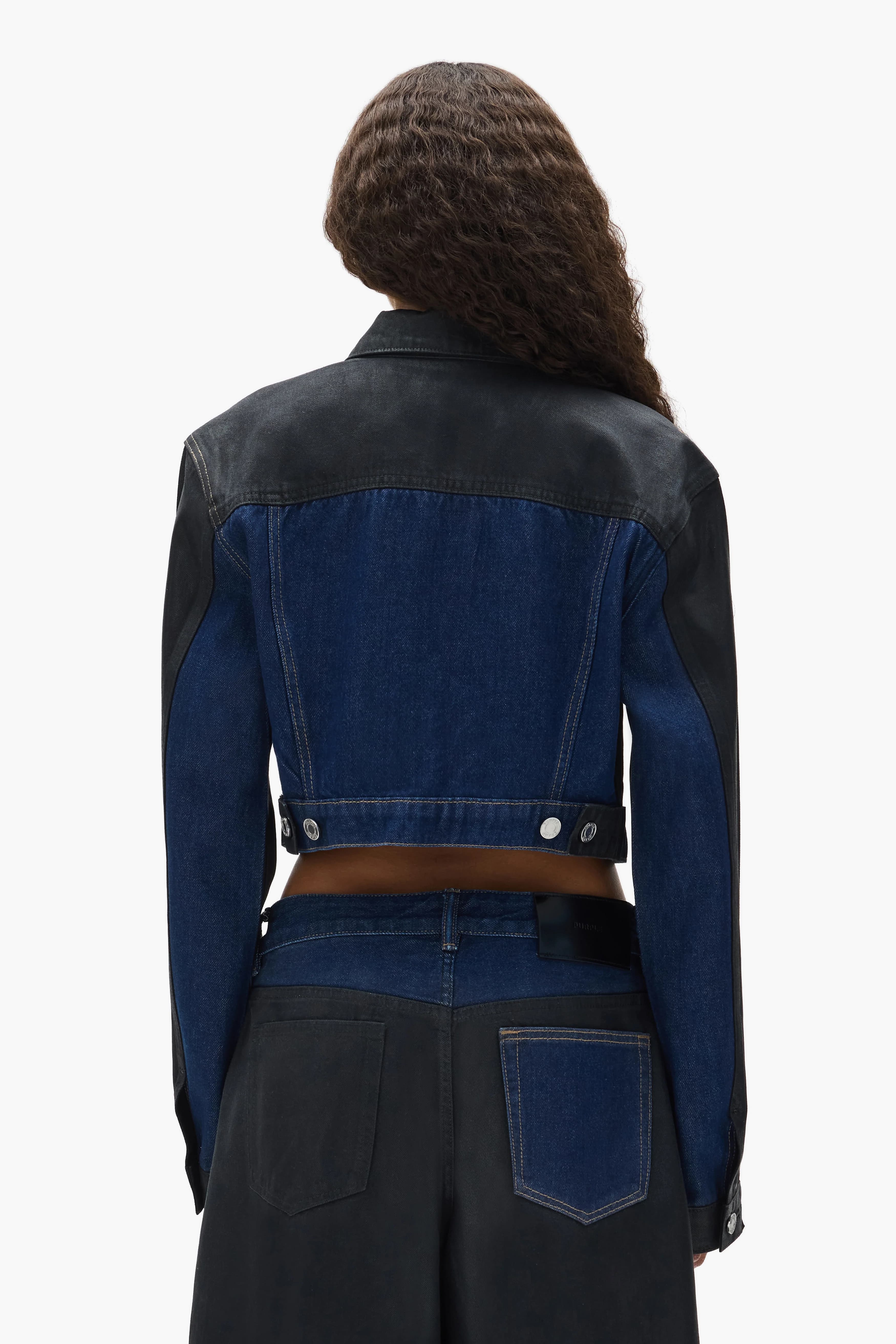 Dual Tone Cropped Jacket 3