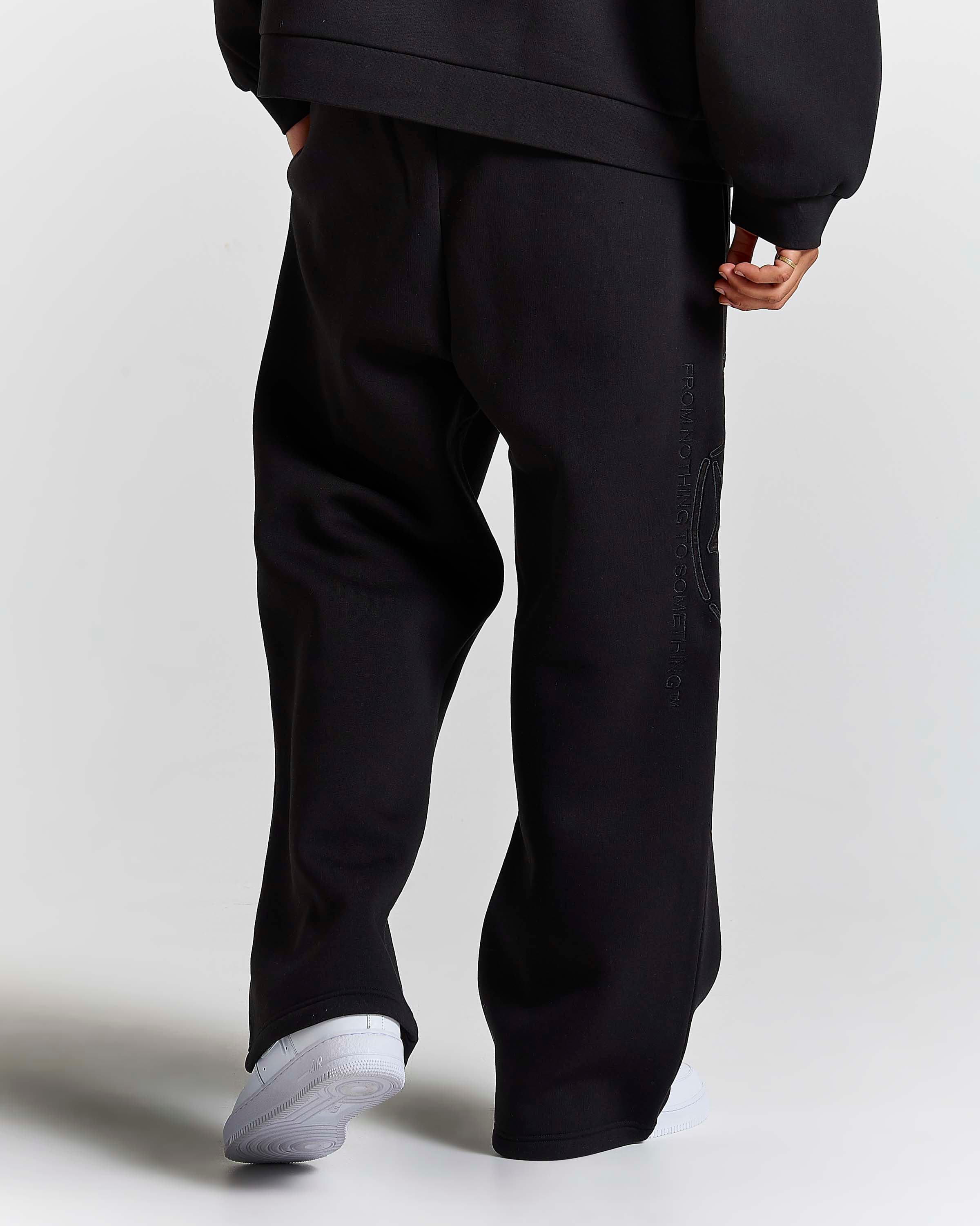 Men's Aegis Wide Leg Jogger - Black 5