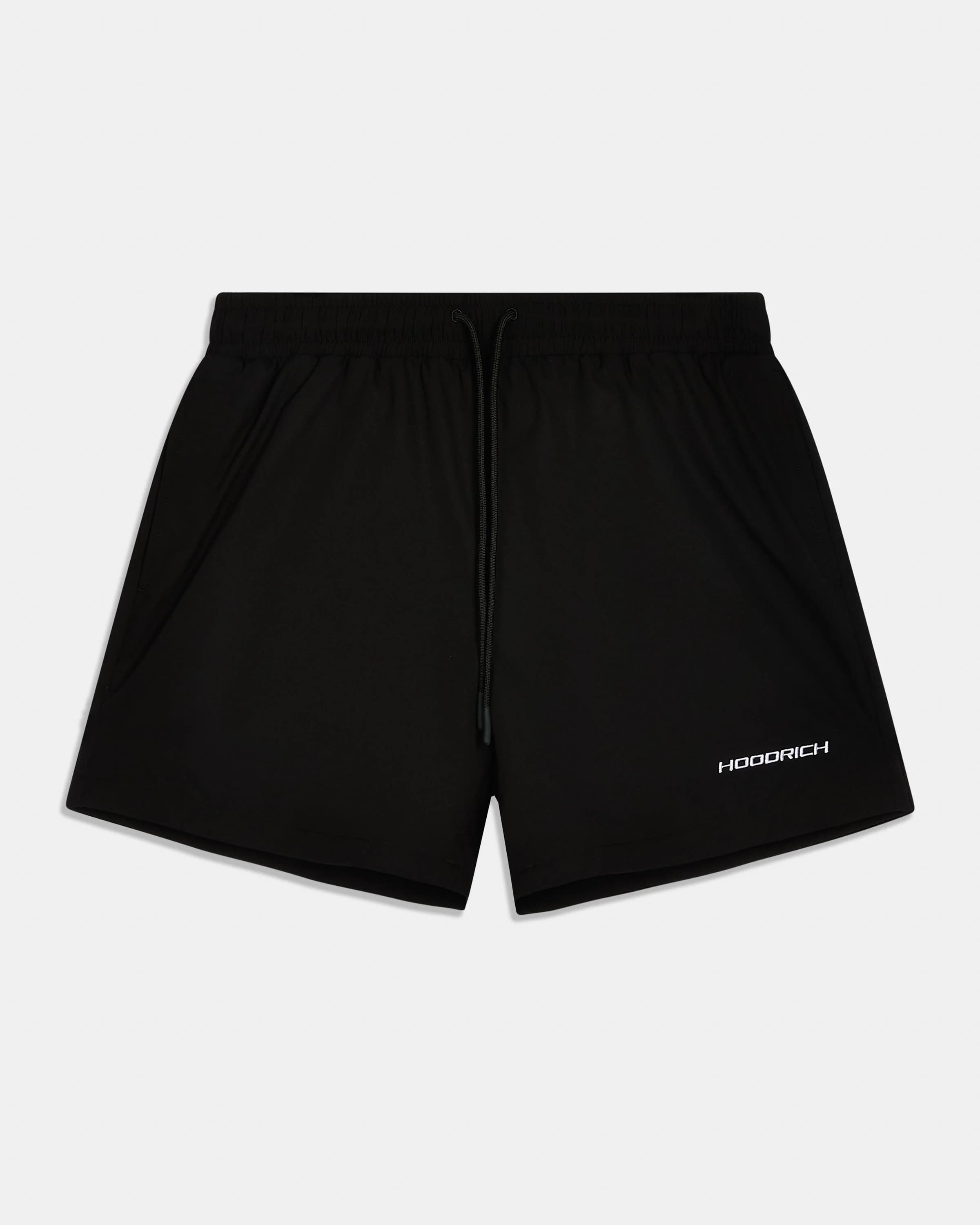 Core Branded Swim Short - Black by Hoodrich