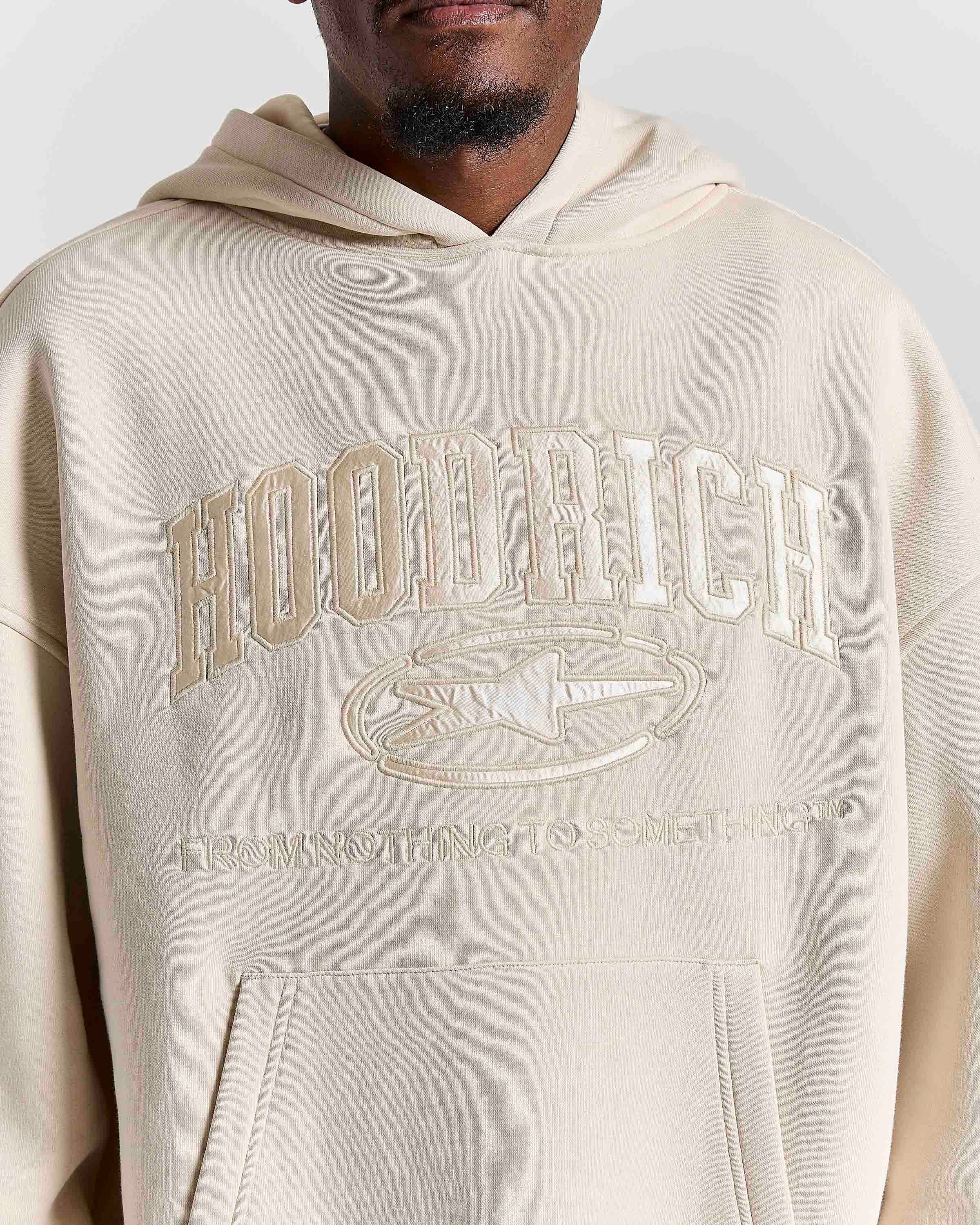 Men's Aegis Oversized Hoodie - Stone 4